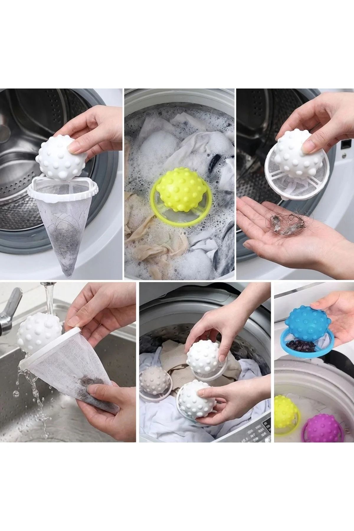 Çamaşır Makinesi Tüy Toplayıcı Filtre – Yıkanabilir Saç ve Tiftik Yakalama Aparatı (4741) - Just Cheap Store Görsel 4