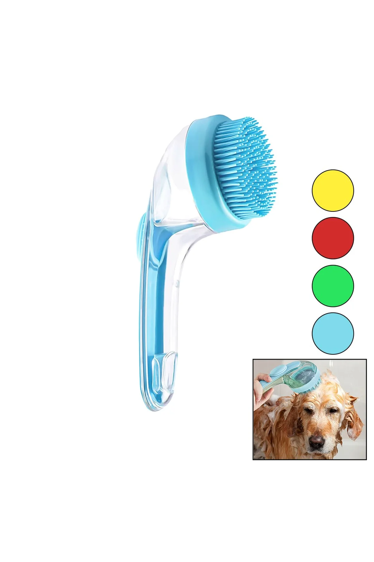 KEDİ - KÖPEK - EVCİL HAYVAN YIKAMAFIRÇASI SİLİKON ŞAMPUAN HAZNELİ=MiKA KRİSTALPLASTİK SAP