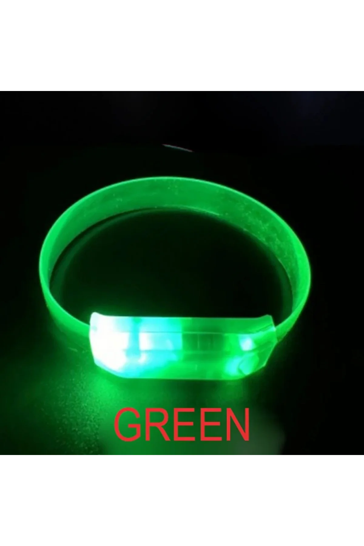 3 Modlu Pilli LED Işıklı Esnek Parti Bilekliği Yeşil (4741) - Just Cheap Store Görsel 3