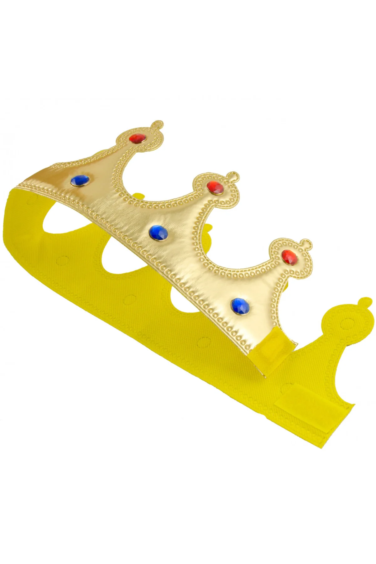Altın Renk Kumaş Malzemeden İmal Yetişkin ve Çocuk Kral Tacı 55 cm (4741) - Just Cheap Store Görsel 5
