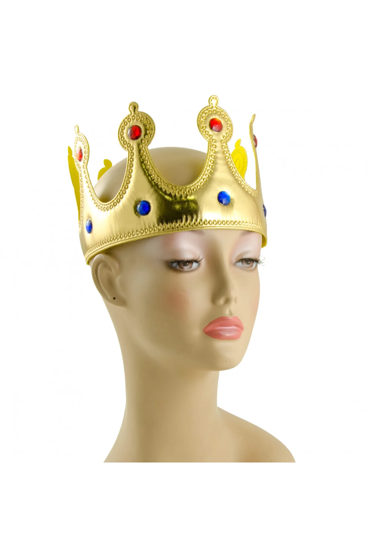 Altın Renk Kumaş Malzemeden İmal Yetişkin ve Çocuk Kral Tacı 55 cm (4741) - Just Cheap Store Görsel 4