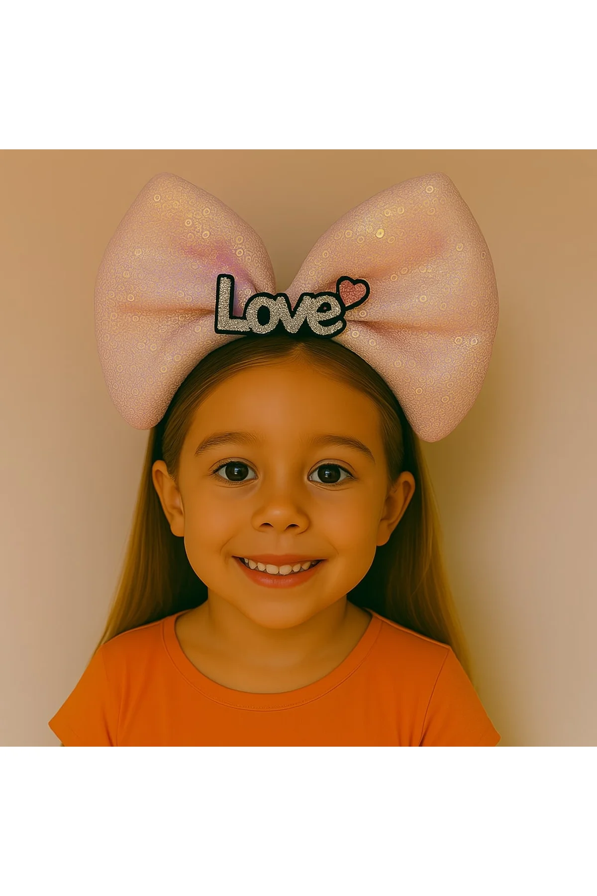 LED Işıklı Love Yazılı Pembe Fiyonk Taç – Kız Çocuk Parti Tacı (4741) - Just Cheap Store Görsel 2