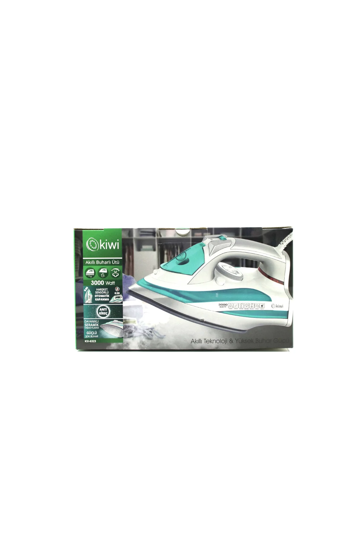 BUHARLI ÜTÜ SERAMİK TABAN 3000W KSI-6323 (4741) - Just Cheap Store Görsel 3