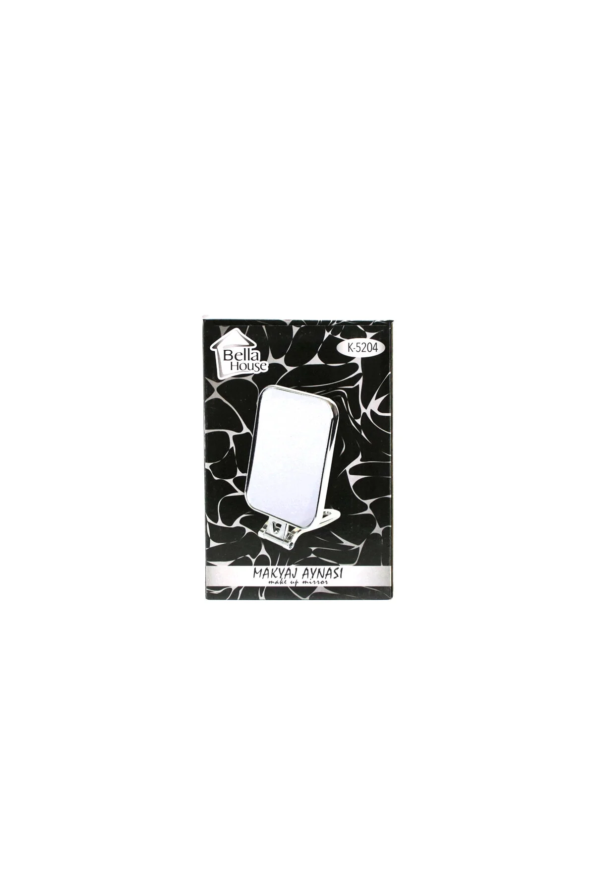 DİKDÖRTGEN - GÜMÜŞ 15X11.5CM MAKYAJ AYNASI ÇİFT TARAFLI KATLANIR AYAKLI (4741) - Just Cheap Store Görsel 3
