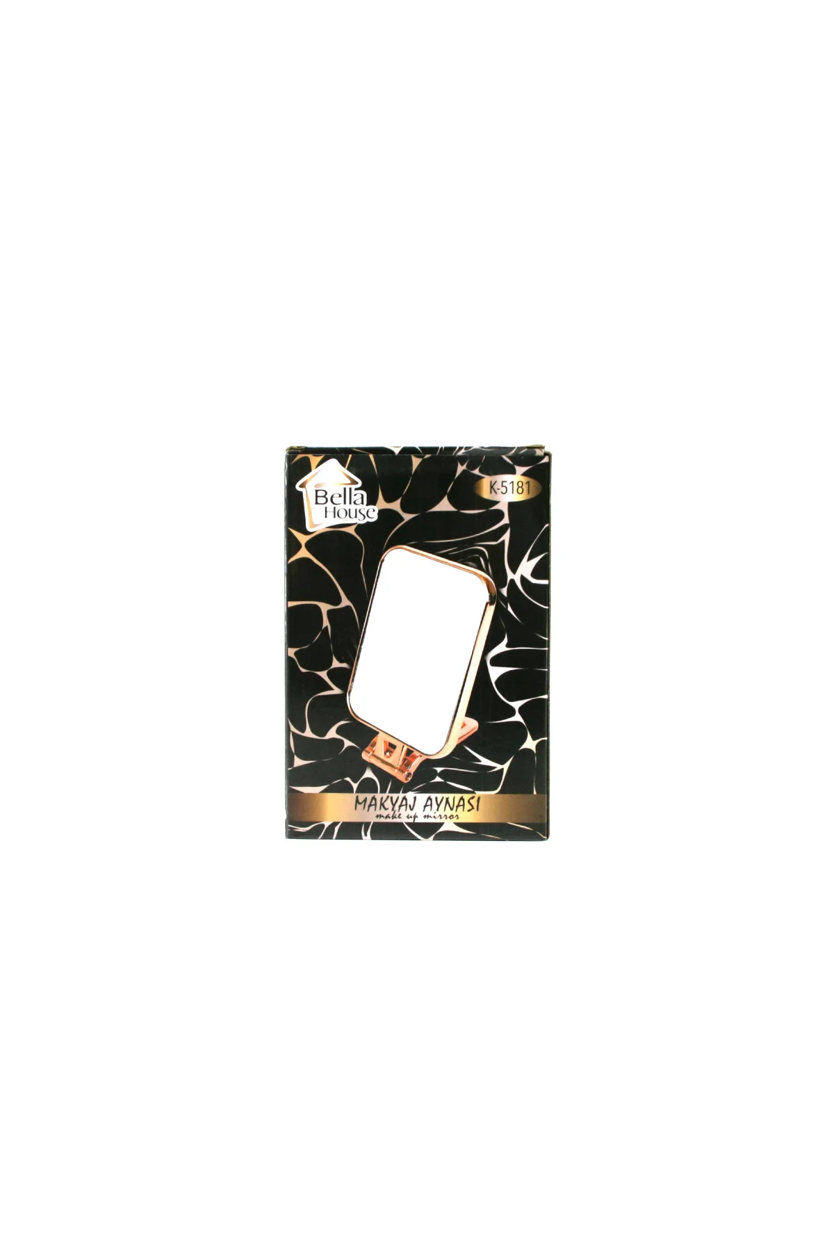 DİKDÖRTGEN - BAKIR 15X11.5CM MAKYAJ AYNASI ÇİFT TARAFLI KATLANIR AYAKLI (4741) - Just Cheap Store Görsel 3