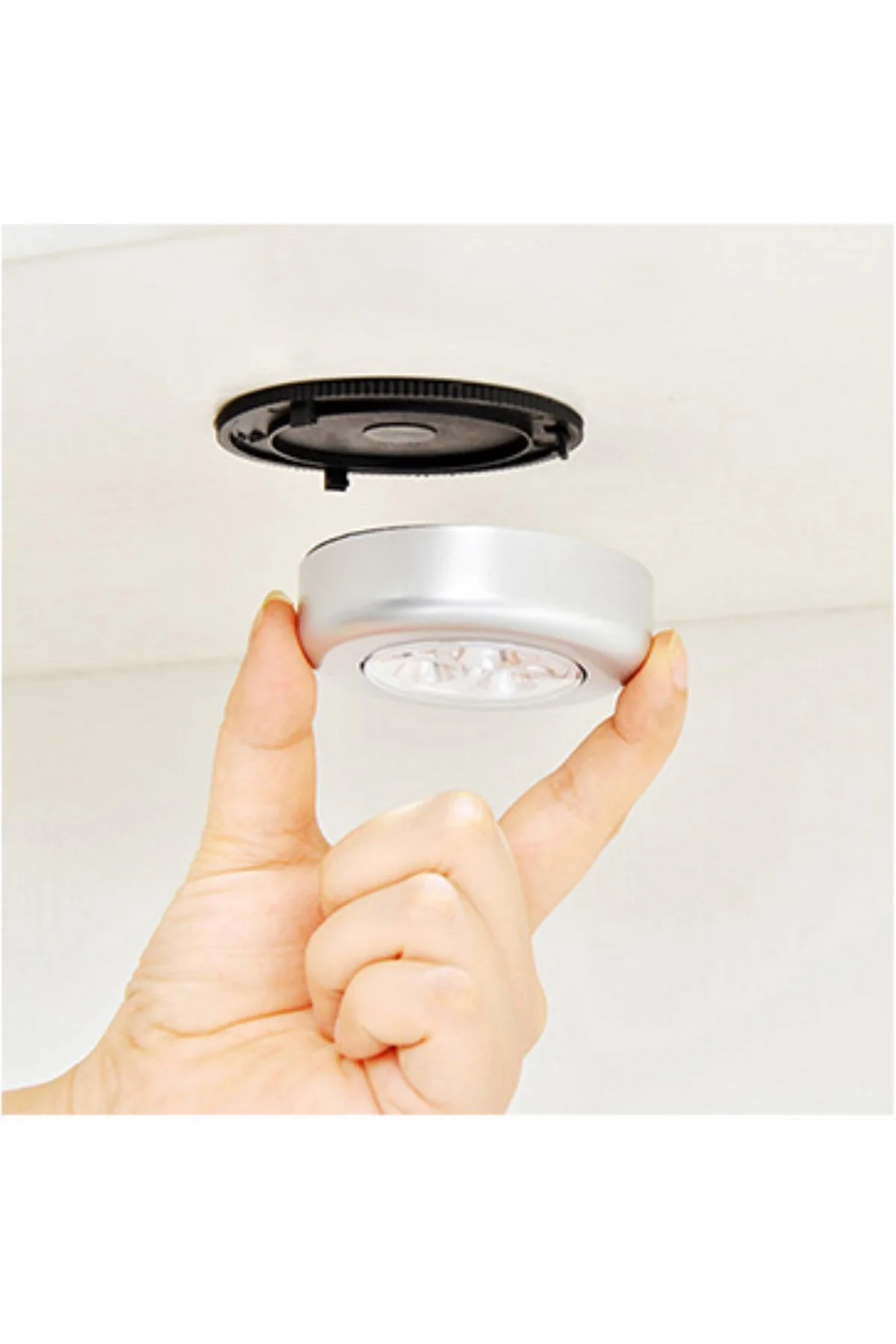 Kablosuz Spot Pilli Dokunmatik Led Lamba 3 Ledli Dolap Lambası (4741) - Just Cheap Store Görsel 5