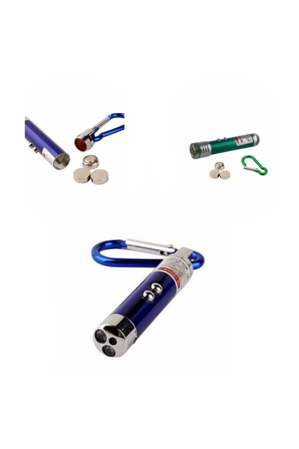 3 Fonksiyonlu Kırmızı Beyaz Işıklı Led Lazer Kedi Köpek Oyuncak Anahtarlık (4741) - Just Cheap Store Görsel 2