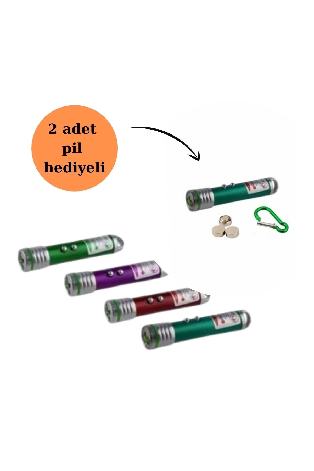 3 Fonksiyonlu Kırmızı Beyaz Işıklı Led Lazer Kedi Köpek Oyuncak Anahtarlık (4741) - Just Cheap Store Görsel 4