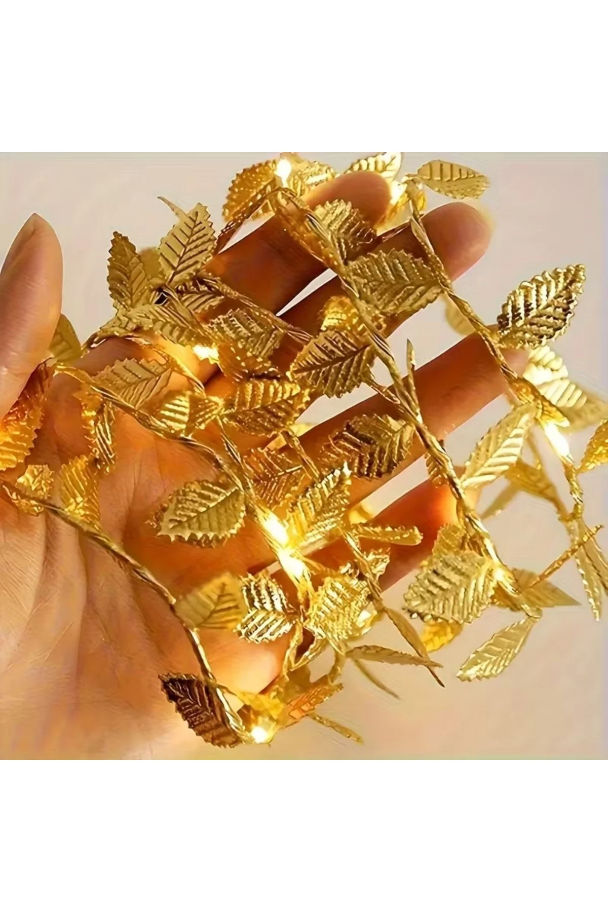 3 Metre Yaldızlı Gold LED Işık – Dekoratif Ortam ve Yılbaşı Aydınlatması (4741) - Just Cheap Store Görsel 4