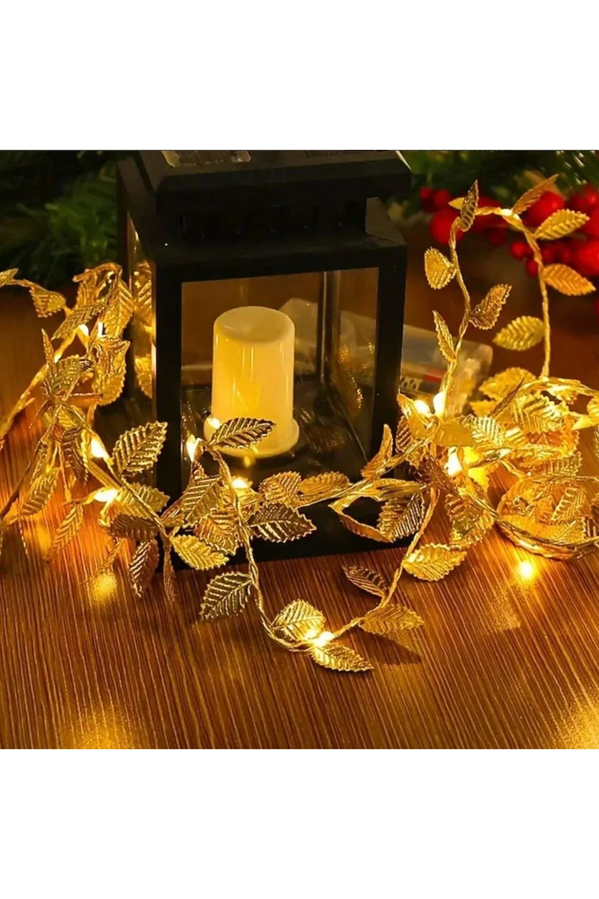 3 Metre Yaldızlı Gold LED Işık – Dekoratif Ortam ve Yılbaşı Aydınlatması (4741) - Just Cheap Store Görsel 3
