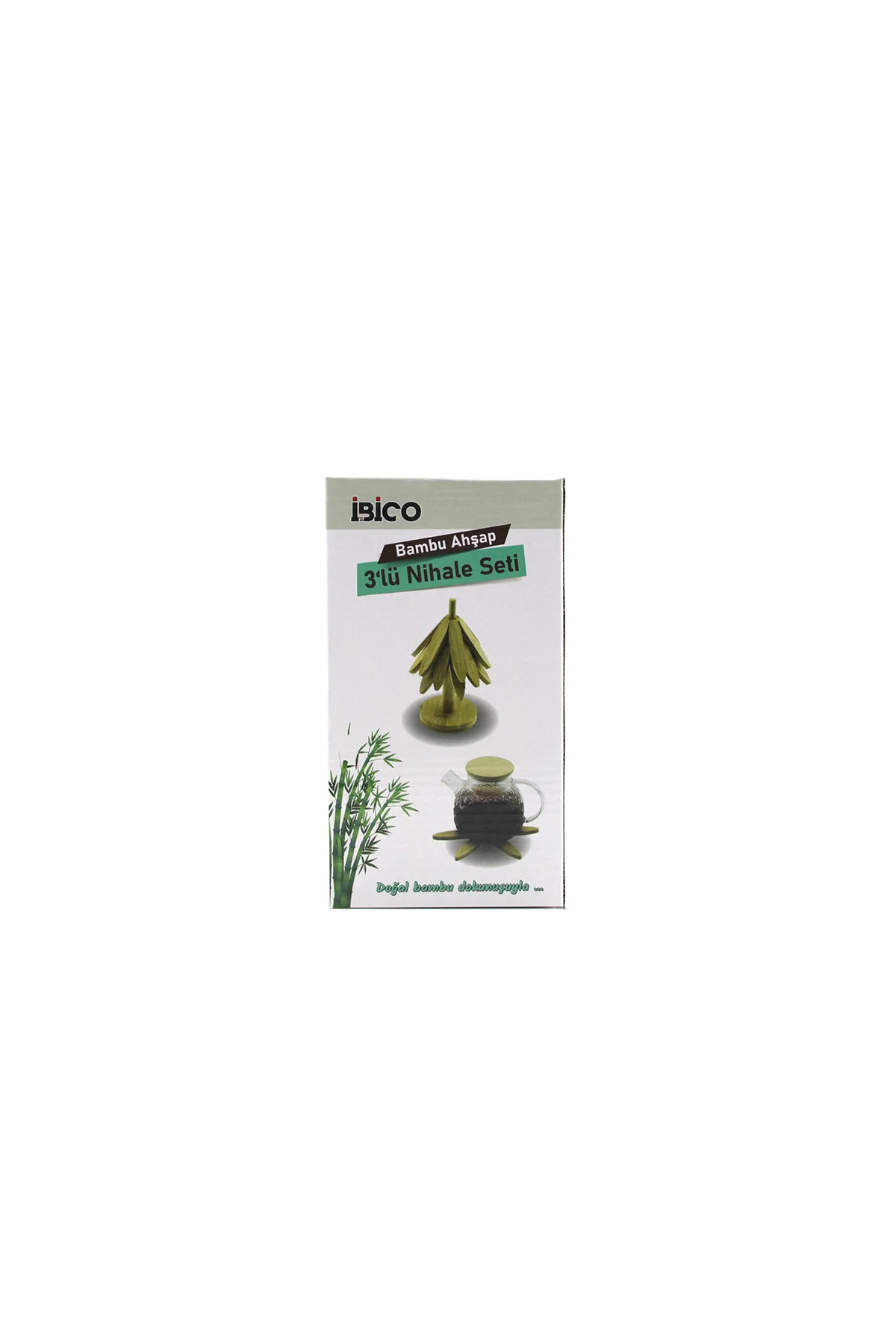 STANDLI=AĞAÇ MODEL 2PCS AHŞAP BAMBU KATLANIR NİHALE YAPRAKLI ÇİÇEK MODELİ= ÇAP: 20CM (4741) - Just Cheap Store Görsel 3