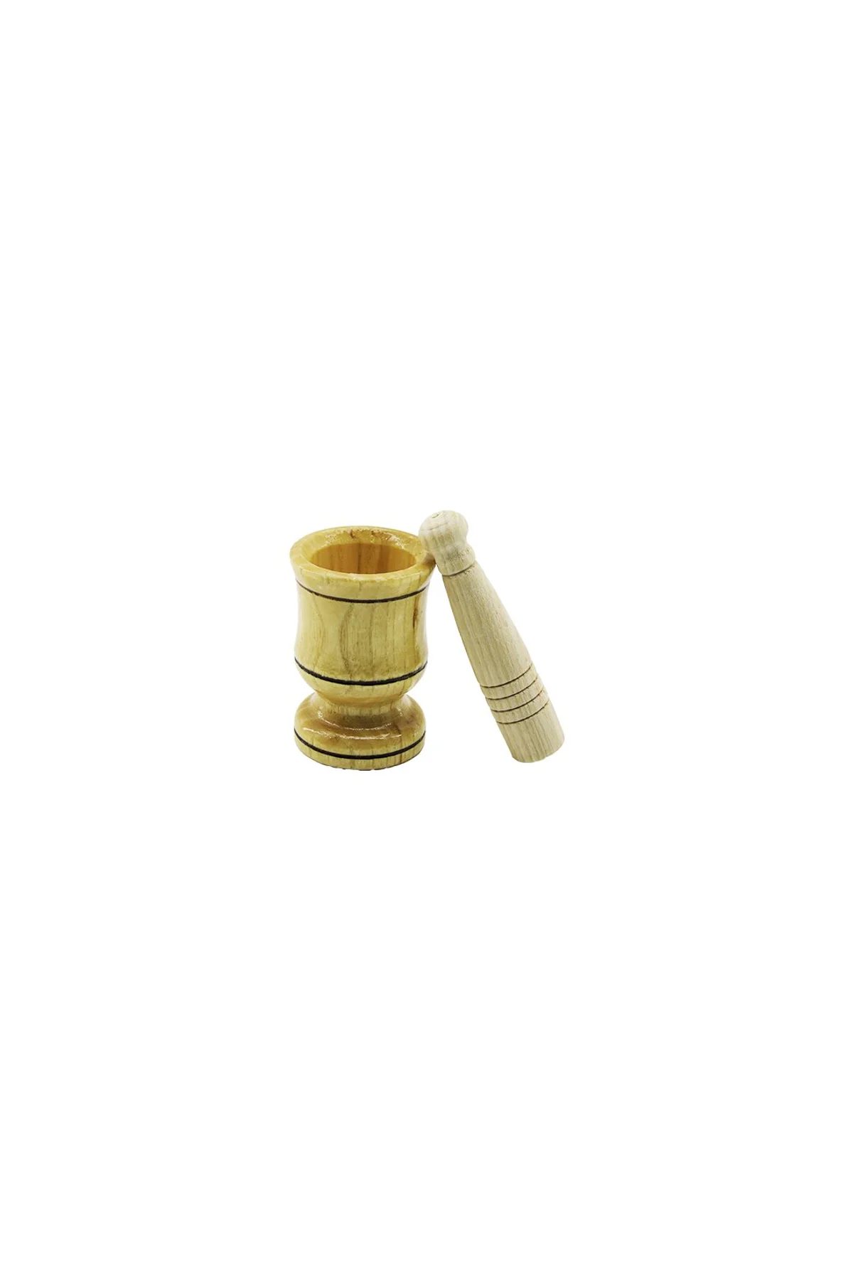 KÜÇÜK BOY AHŞAP HAVAN SARIMSAK DÖVECEK Ç: 6CM--D: 4CM--Y: 8.8CM FİLELİ AMBALAJ (4741)