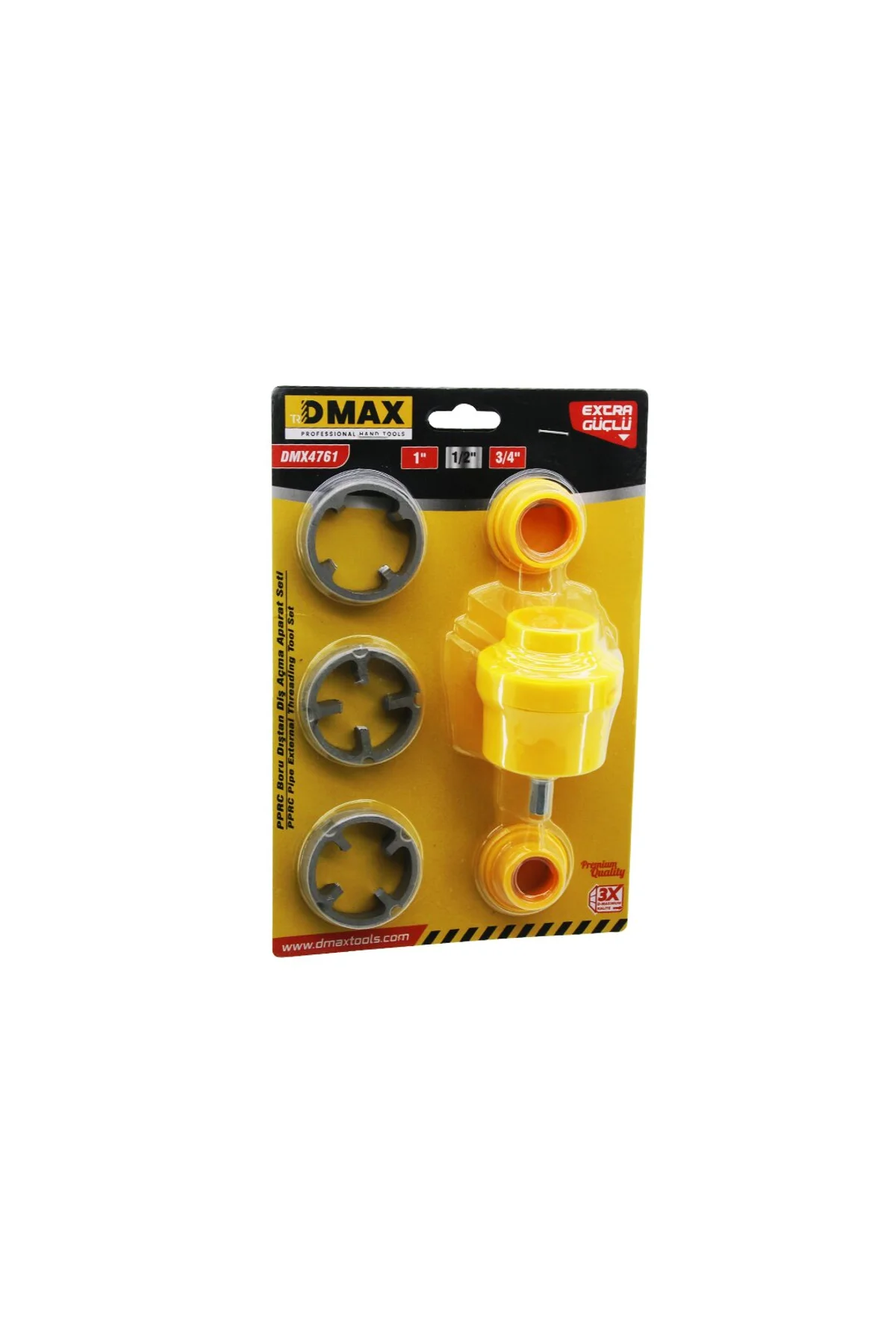 6PCS PLASTİK SU BORUSU DIŞ DİŞ AÇMA MATKAP UCU 1 - 1/2 - 3/4 (4741)