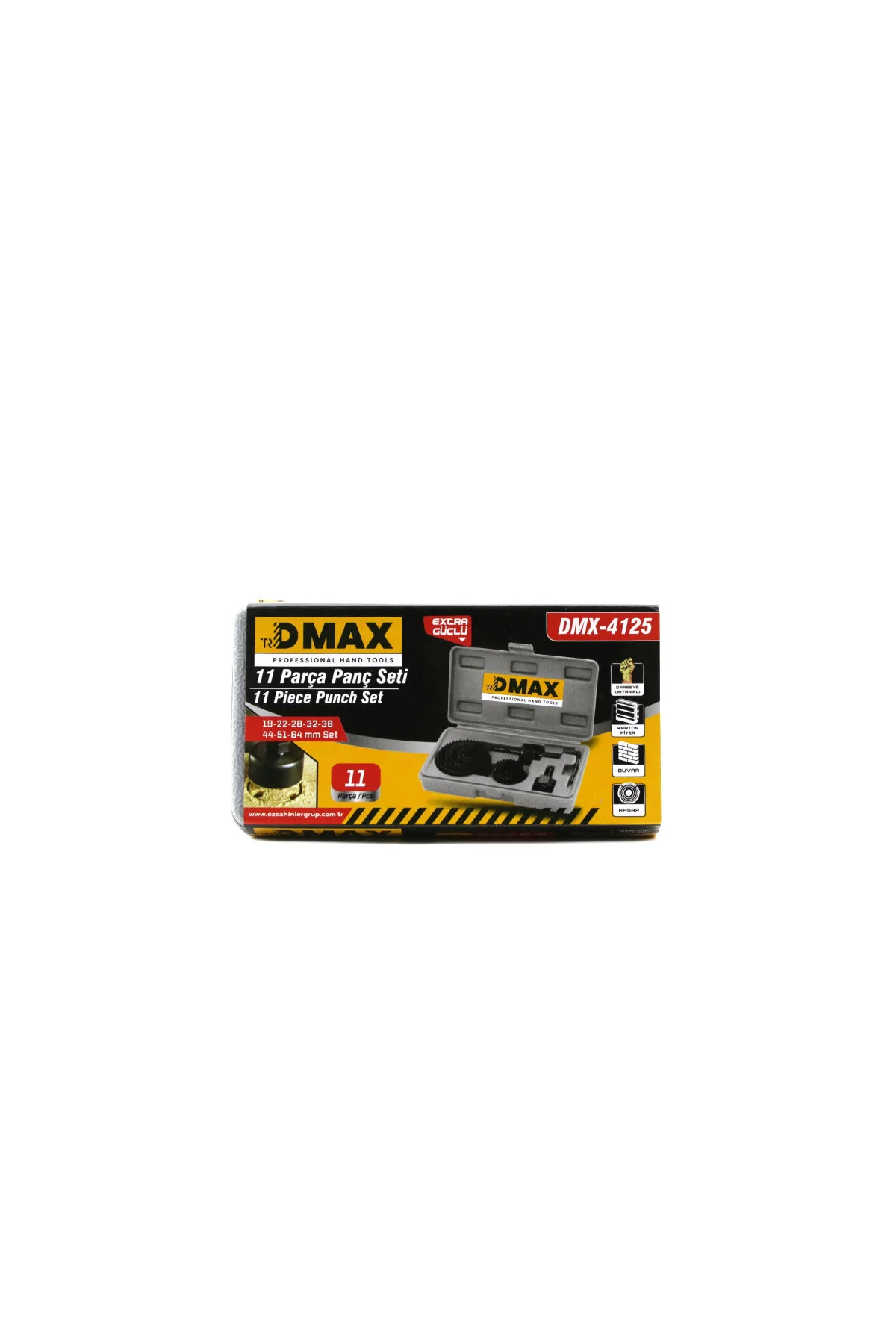 1İN1 BUAT AÇMA PANÇ SETİ METAL - AHŞAP - PVC - ALÇIPAN - PLS. 19-22-29-32-38-44-51-64MM (4741) - Just Cheap Store Görsel 5