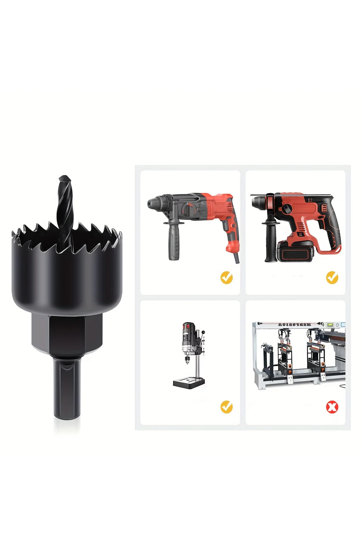 1İN1 BUAT AÇMA PANÇ SETİ METAL - AHŞAP - PVC - ALÇIPAN - PLS. 19-22-29-32-38-44-51-64MM (4741) - Just Cheap Store Görsel 3