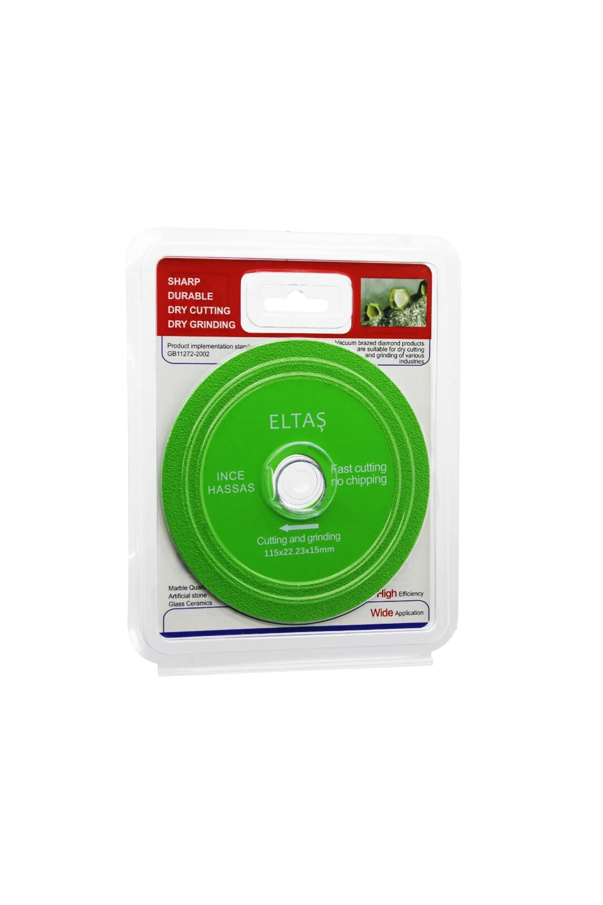 CAM KESME YEŞİL HASSAS KESİCİ DİSK - TAŞLAMA 115X22X23X15MM (4741)