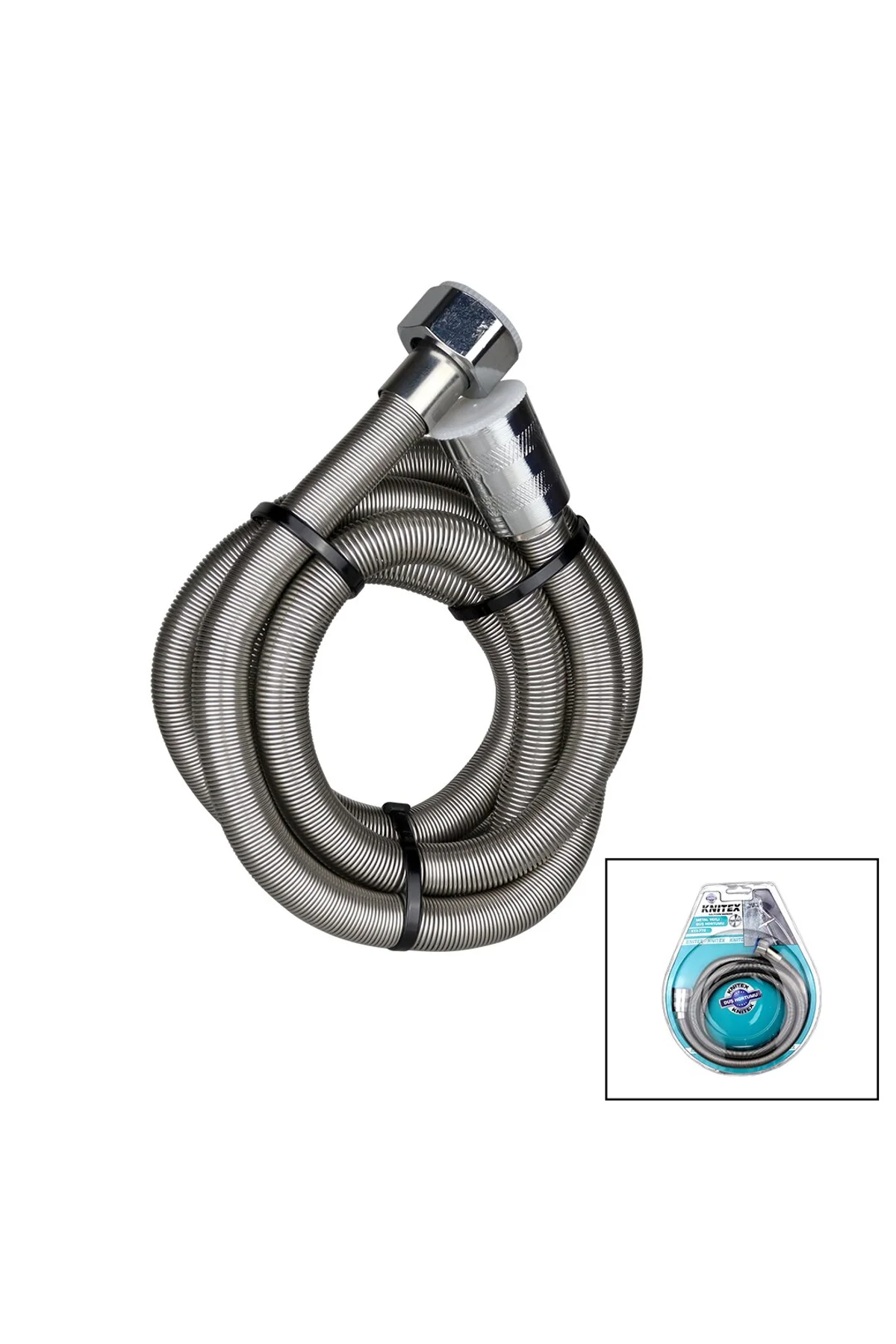 VAKUMLU METAL YAYLI DUŞ HORTUMU VAKUMLU 150CM (4741)