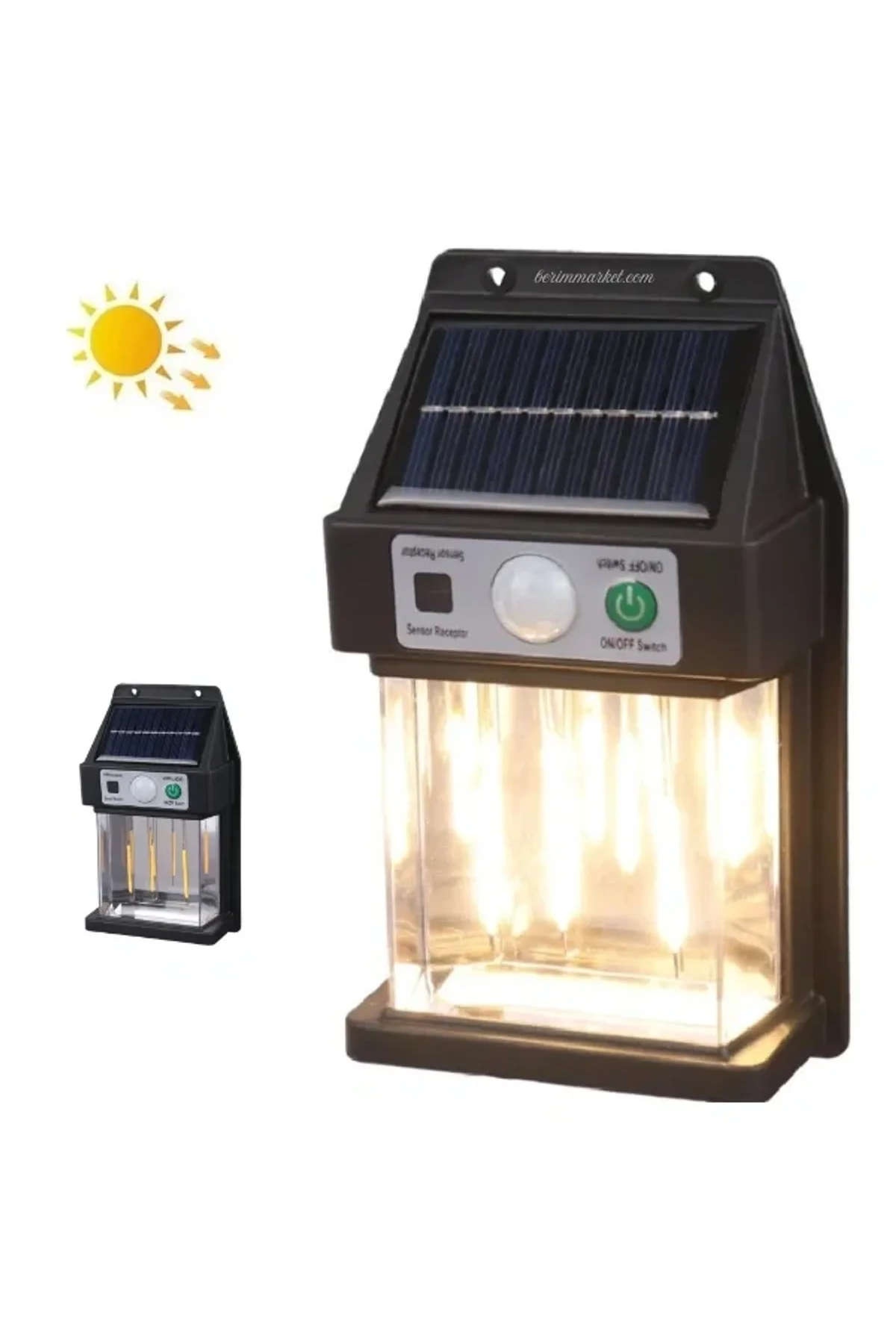 Güneş Enerjili Duvar Lambası YX-666 3W (4741)