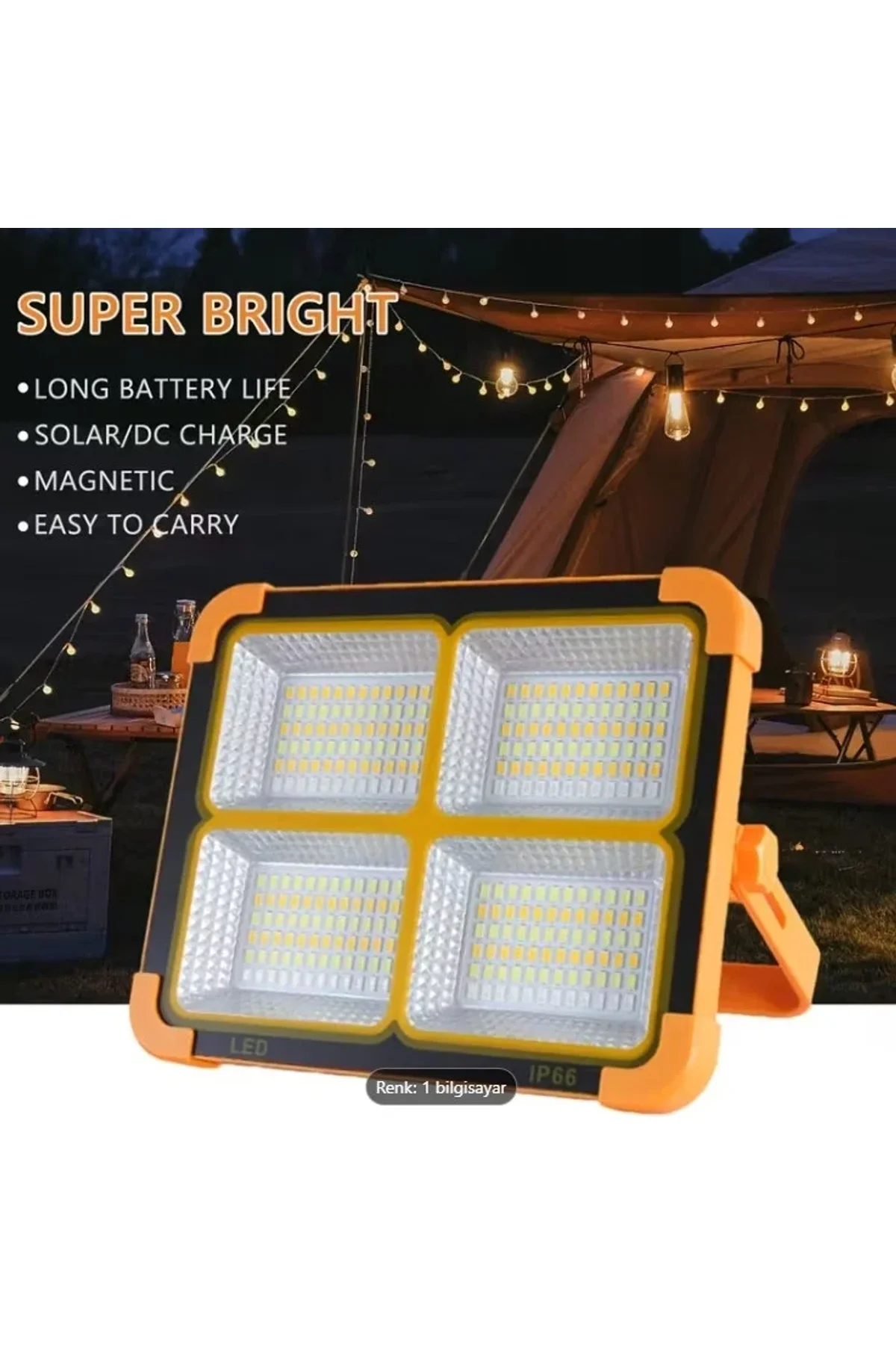 ProKAMA Ledli Solar Projektör 100W BK-100W (4741) - Just Cheap Store Görsel 4