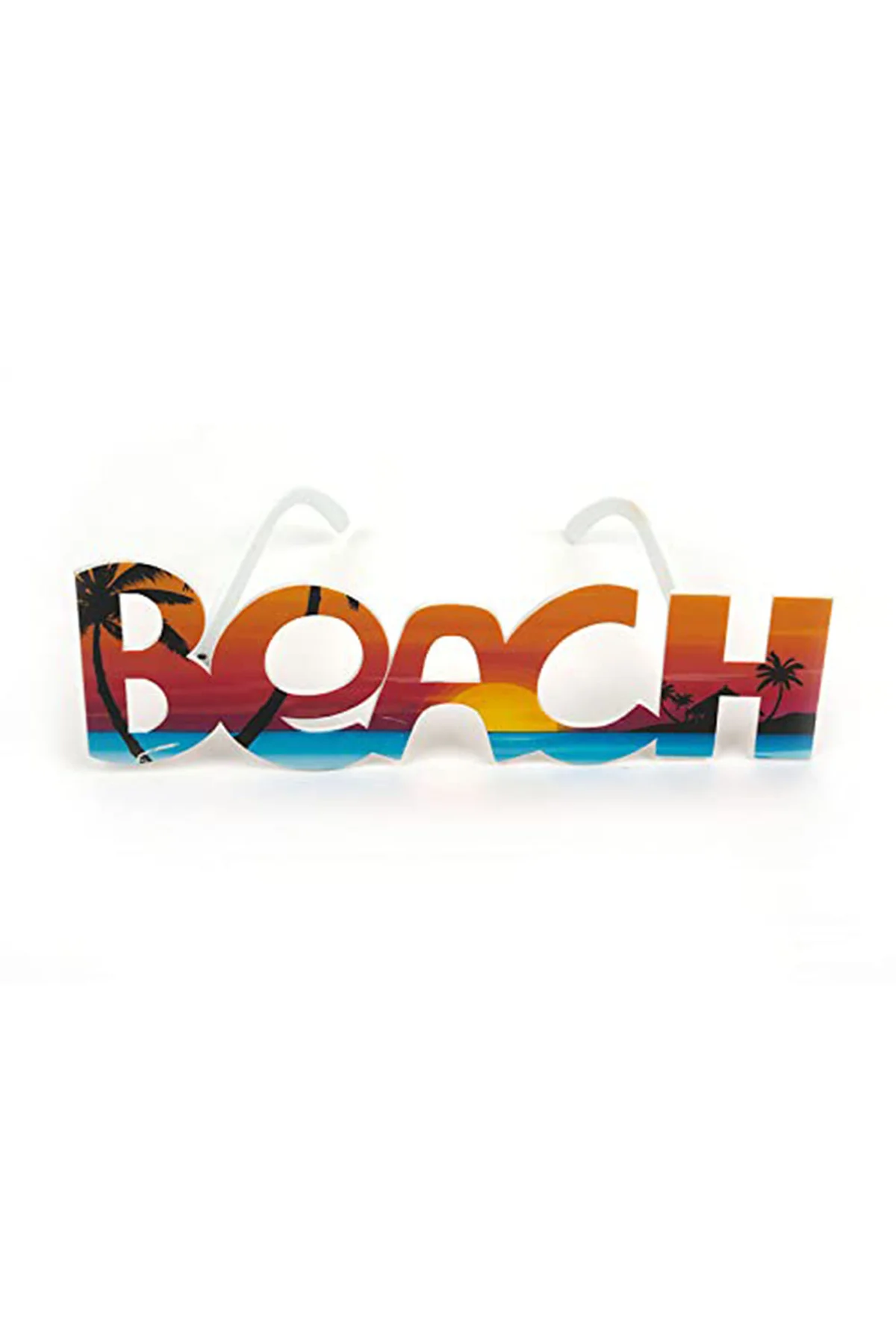 Beach Yazılı Parti Gözlüğü Yaza Merhaba Hawaii Show Gözlüğü 19x6 cm (4741) - Just Cheap Store Görsel 5