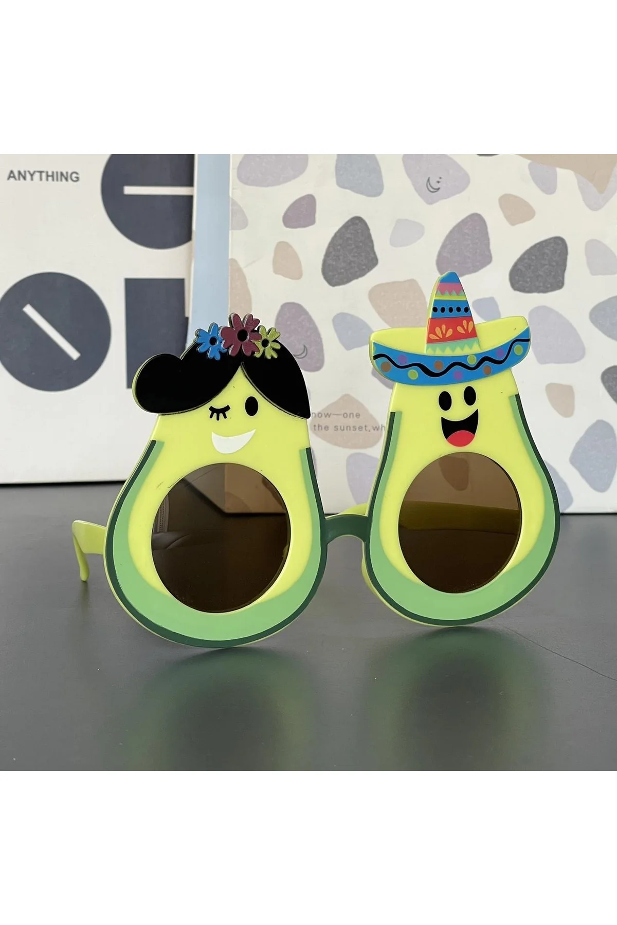 Hawaii Temalı Avokado Gözlük – Kostüm &amp;amp;amp; Parti Gözlüğü (4741) - Just Cheap Store Görsel 4
