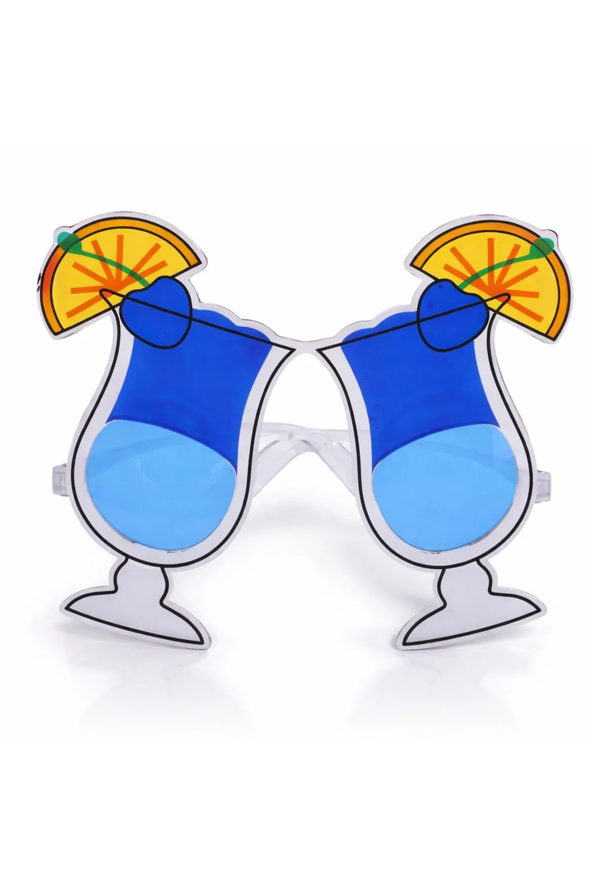 Kokteyl Bardak Parti Gözlüğü Mavi Renk (4741)