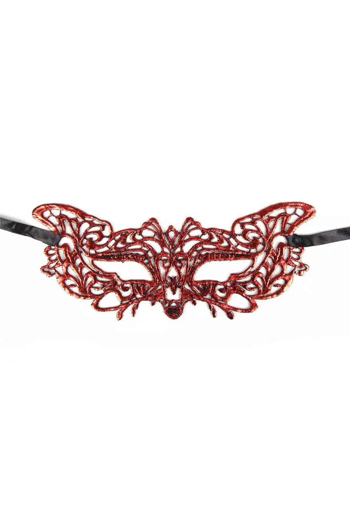 Kırmızı Dantel Masquerade Maskesi 9 No (4741) - Just Cheap Store Görsel 2