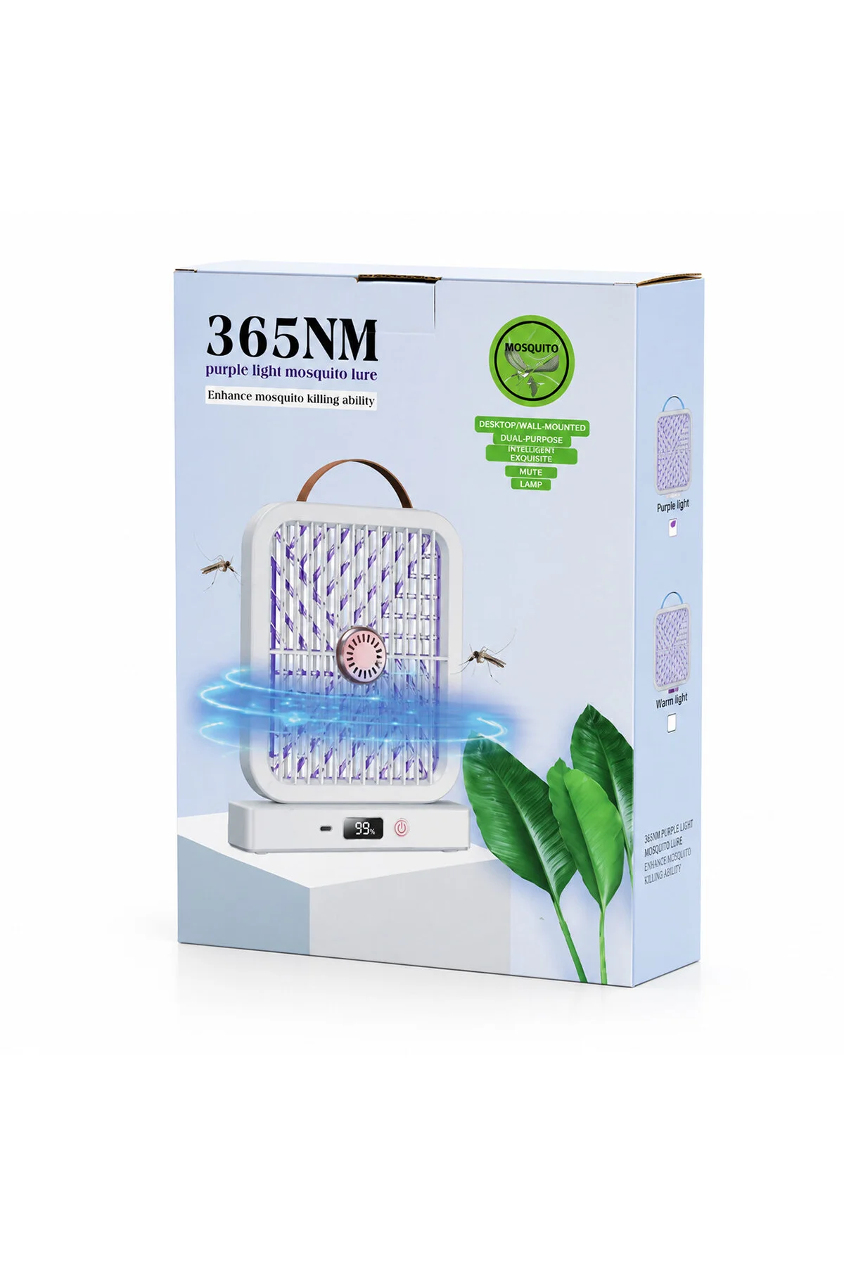 USB ŞARJLI - ELEKTRİK ÇARPMALI - DİJİTAL EKRAN ASMA APARAT - SESSİZ ÇALIŞMA UV IŞIKLI SİNEK KOVUCU H - Just Cheap Store Görsel 3