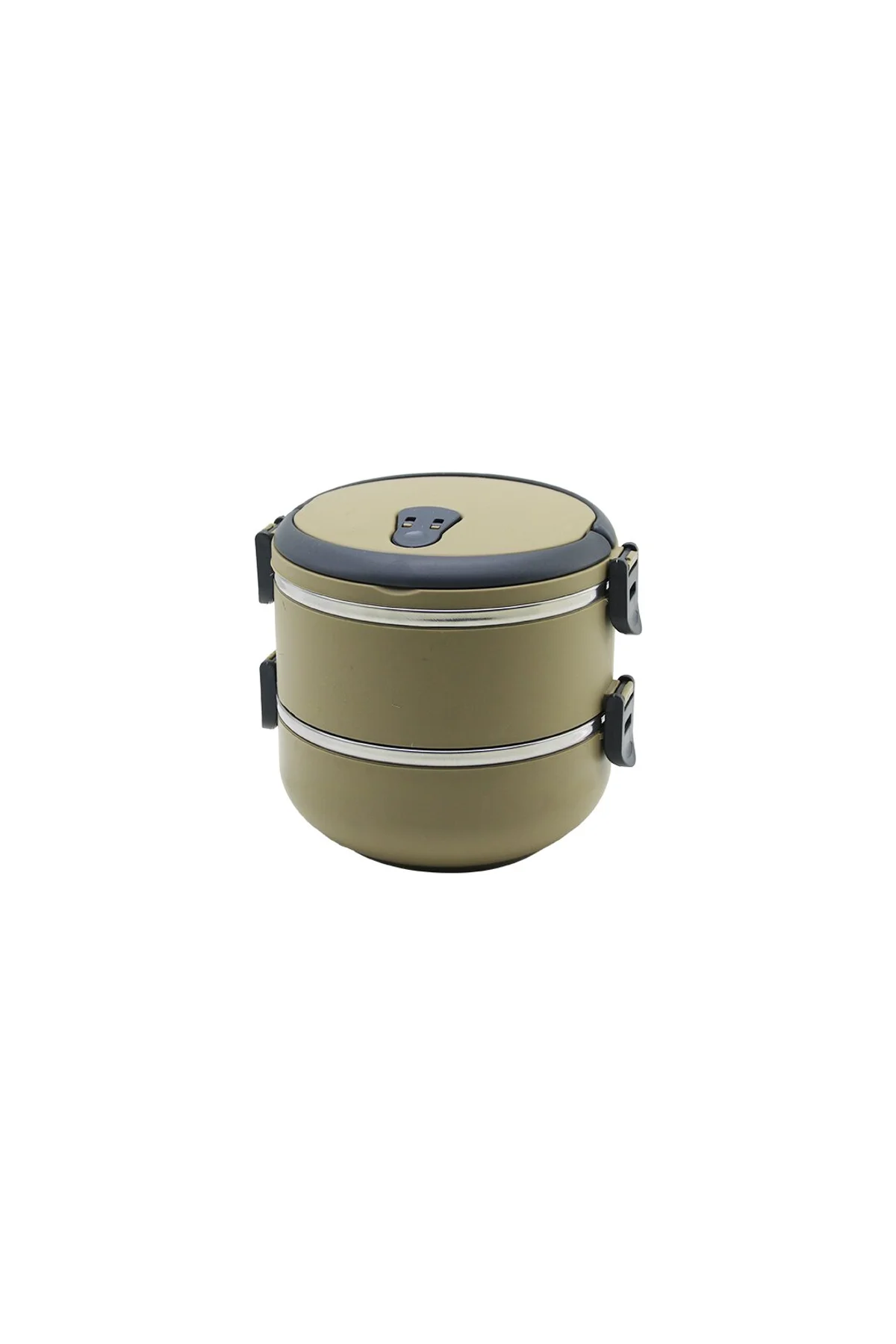 KAHVERENGİ 2Lİ SEFER TASI SAKLAMA KABI 1.2LT (4741)
