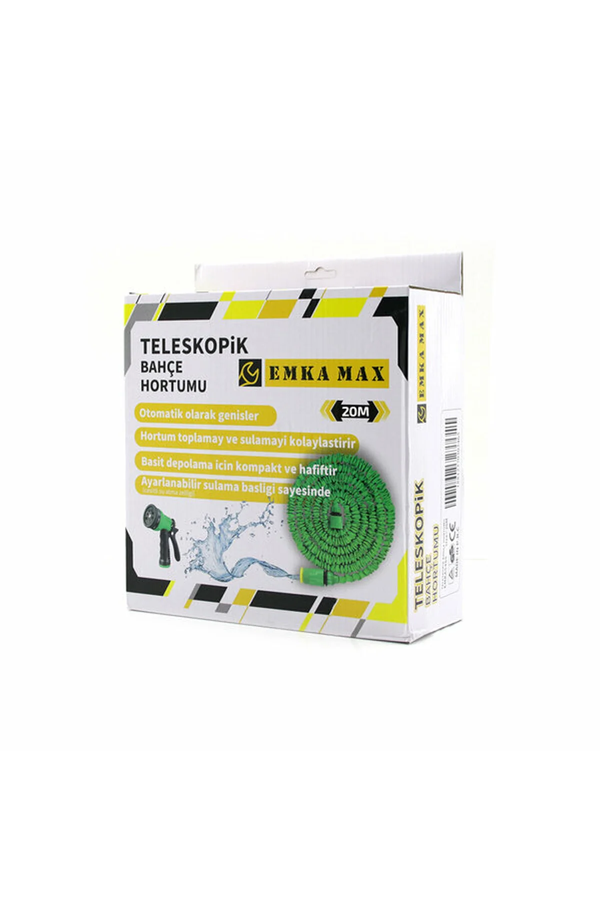 20MT TELESKOPİK UZAYAN BAHÇE HORTUMU 7 FONKSİYON AYARLI TETİKLİ TABANCA (4741) - Just Cheap Store Görsel 5