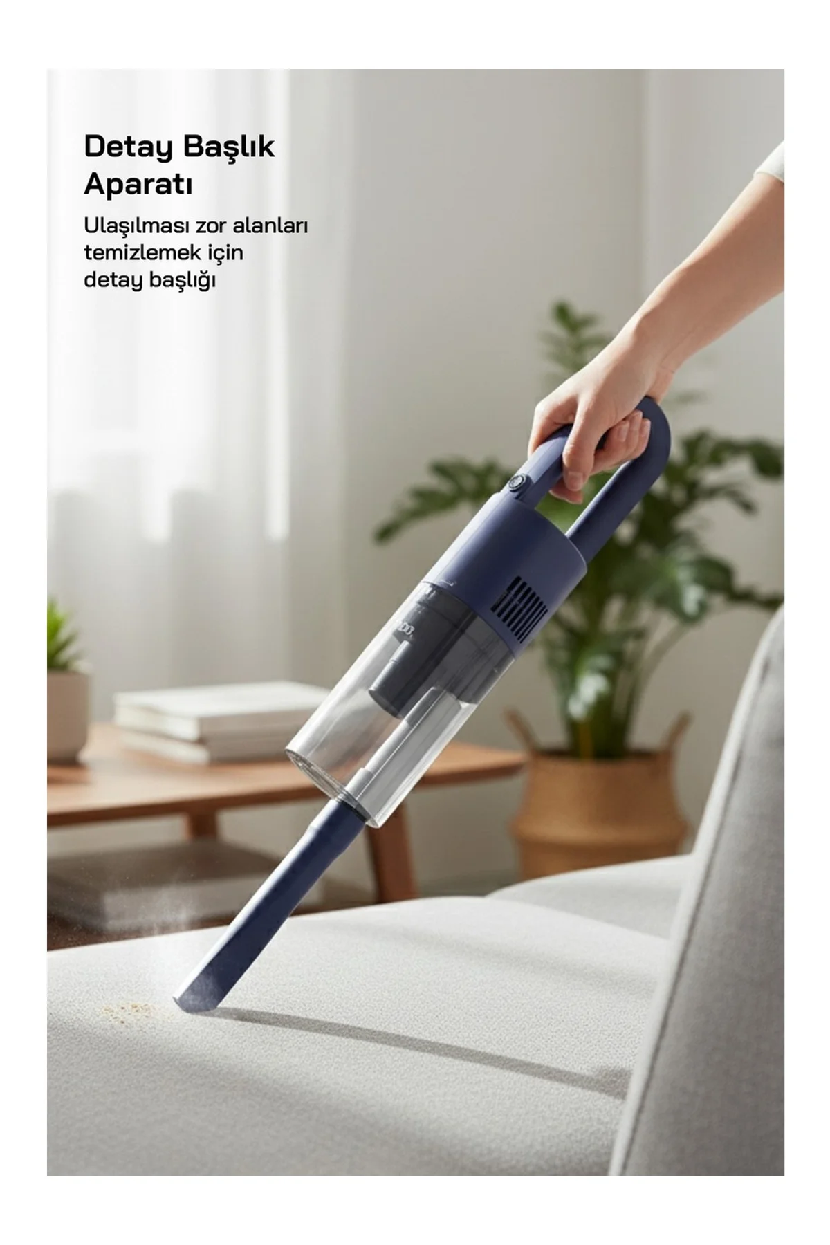 DİKEY MAVİ ELEKTRİKLİ SÜPÜRGE 500W 90° BAŞLIK - 1.5LT TOZ HAZNE - ÇİFT FİLTRE SVC-8628 (4741) - Just Cheap Store Görsel 5