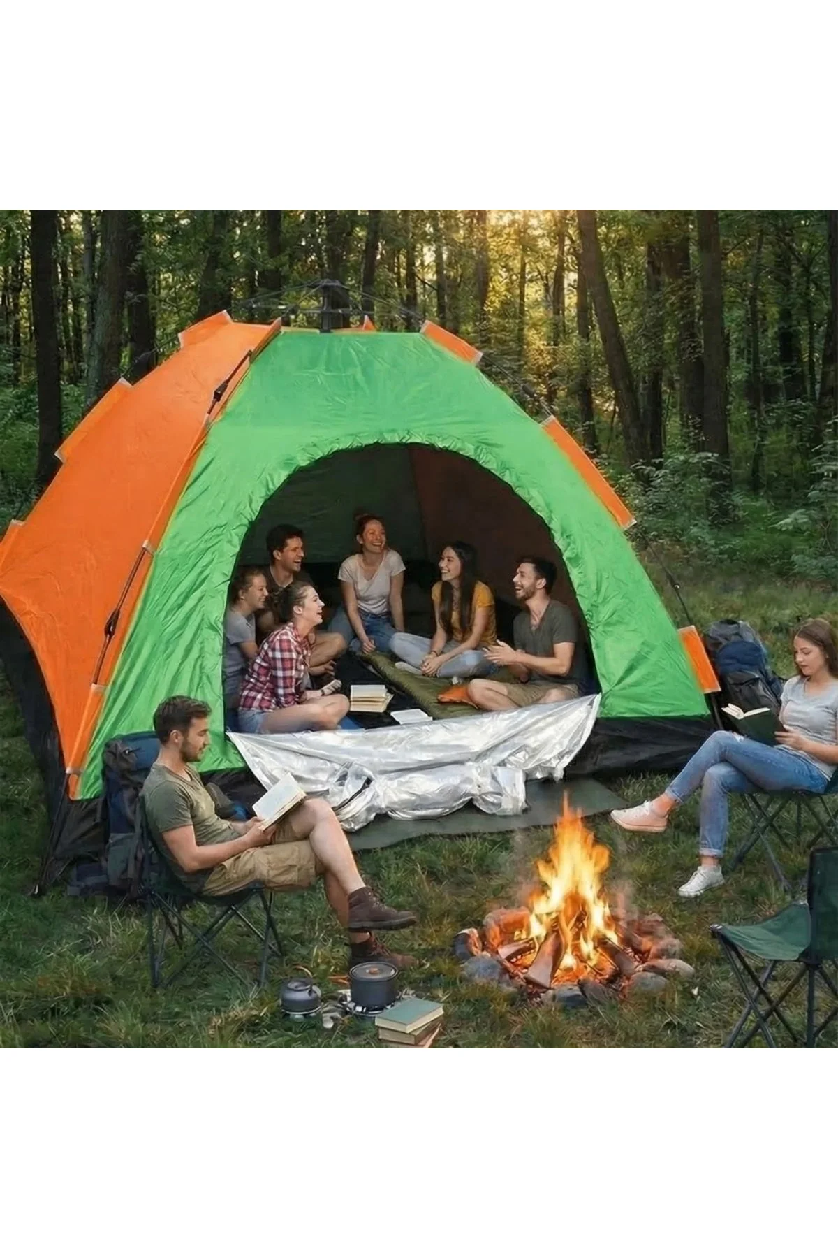 8 Kişilik Otomatik Kurulum Kamp Çadırı – Outdoor , Suya Dayanıklı Hızlı Kurulum Piknik ve Doğa İçin - Just Cheap Store Görsel 2