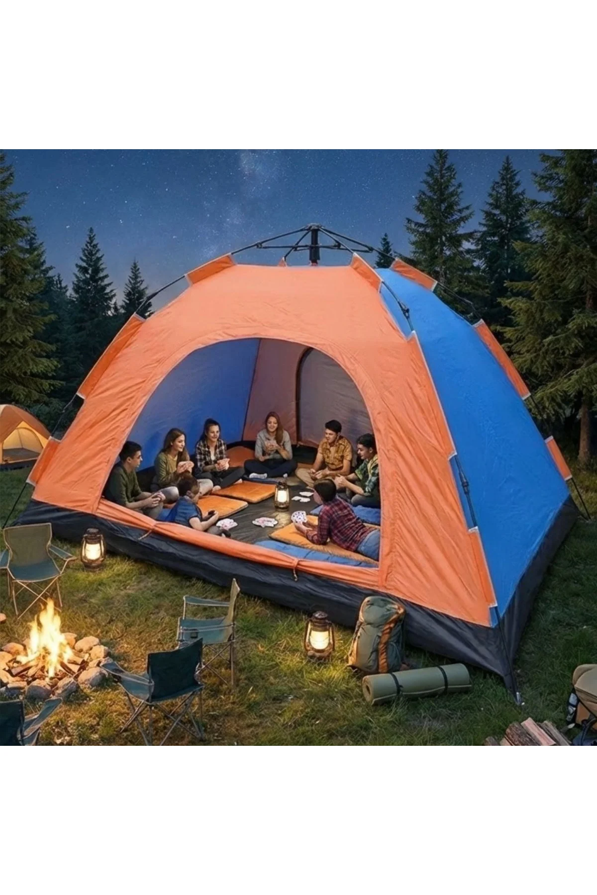 10 Kişilik Otomatik Kurulum Kamp Çadırı – Outdoor , Suya Dayanıklı Hızlı Kurulum Piknik ve Doğa İçin - Just Cheap Store Görsel 2