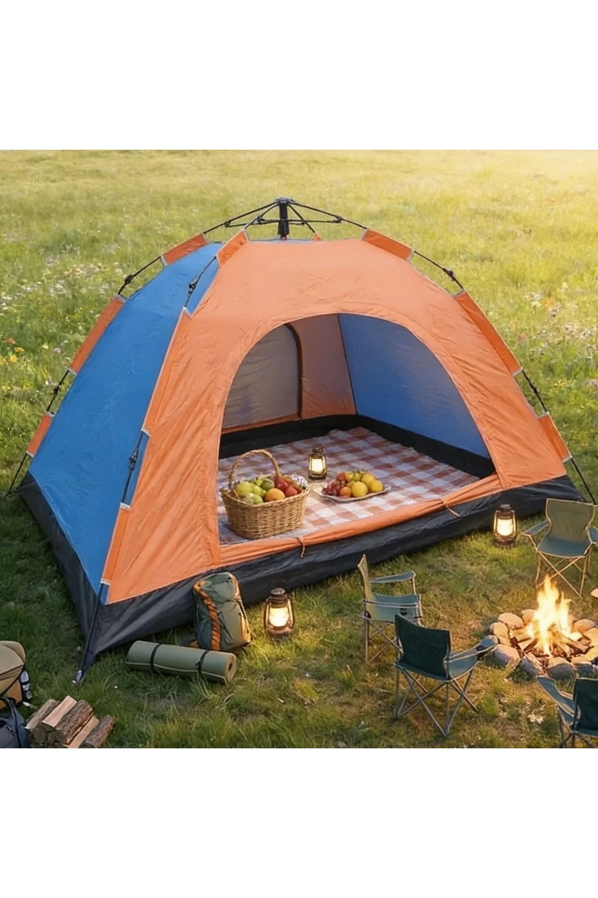 10 Kişilik Otomatik Kurulum Kamp Çadırı – Outdoor , Suya Dayanıklı Hızlı Kurulum Piknik ve Doğa İçin - Just Cheap Store Görsel 3