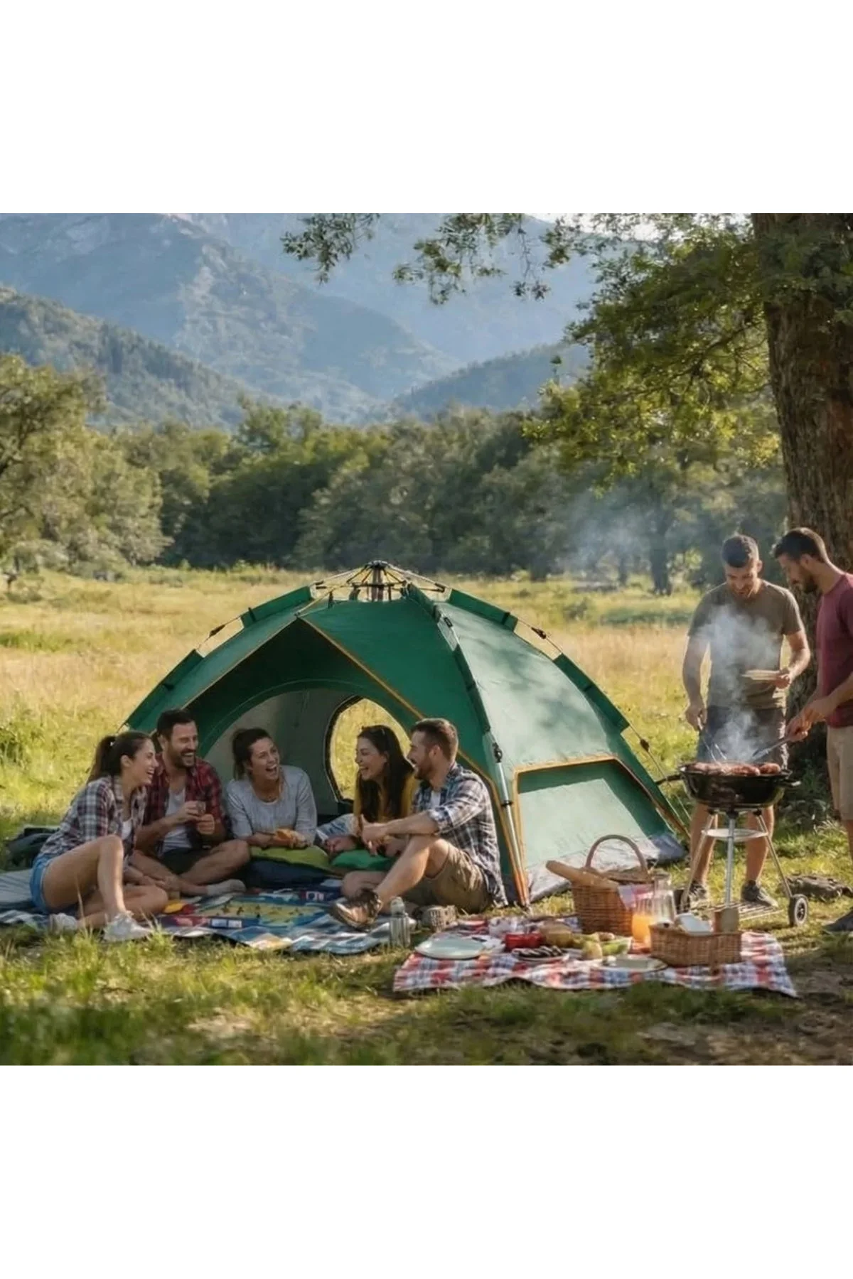 6 Kişilik Otomatik Kamp Çadırı – Çift Katmanlı, Suya Dayanıklı, Hızlı Kurulum Outdoor Aile ve Doğa Ç - Just Cheap Store Görsel 2