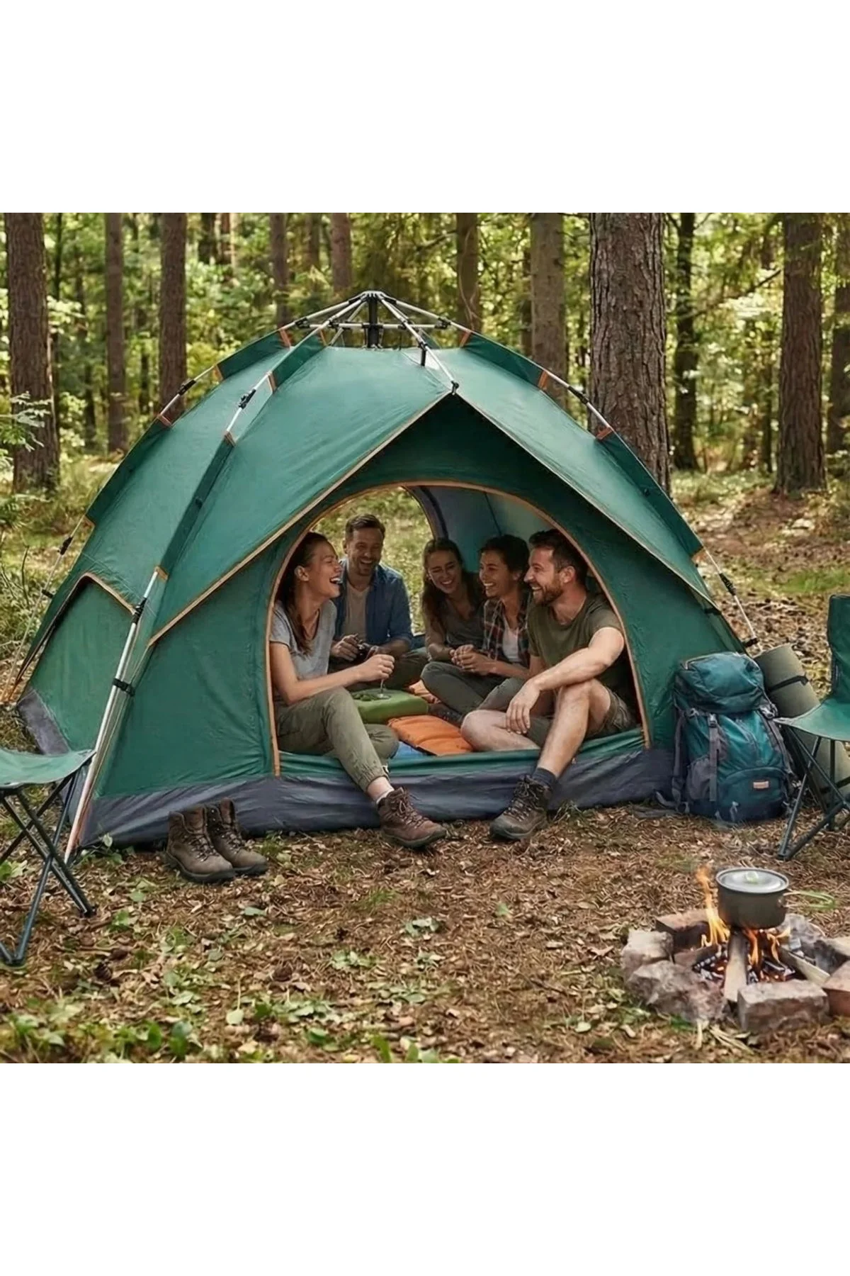 6 Kişilik Otomatik Kamp Çadırı – Çift Katmanlı, Suya Dayanıklı, Hızlı Kurulum Outdoor Aile ve Doğa Ç - Just Cheap Store Görsel 4
