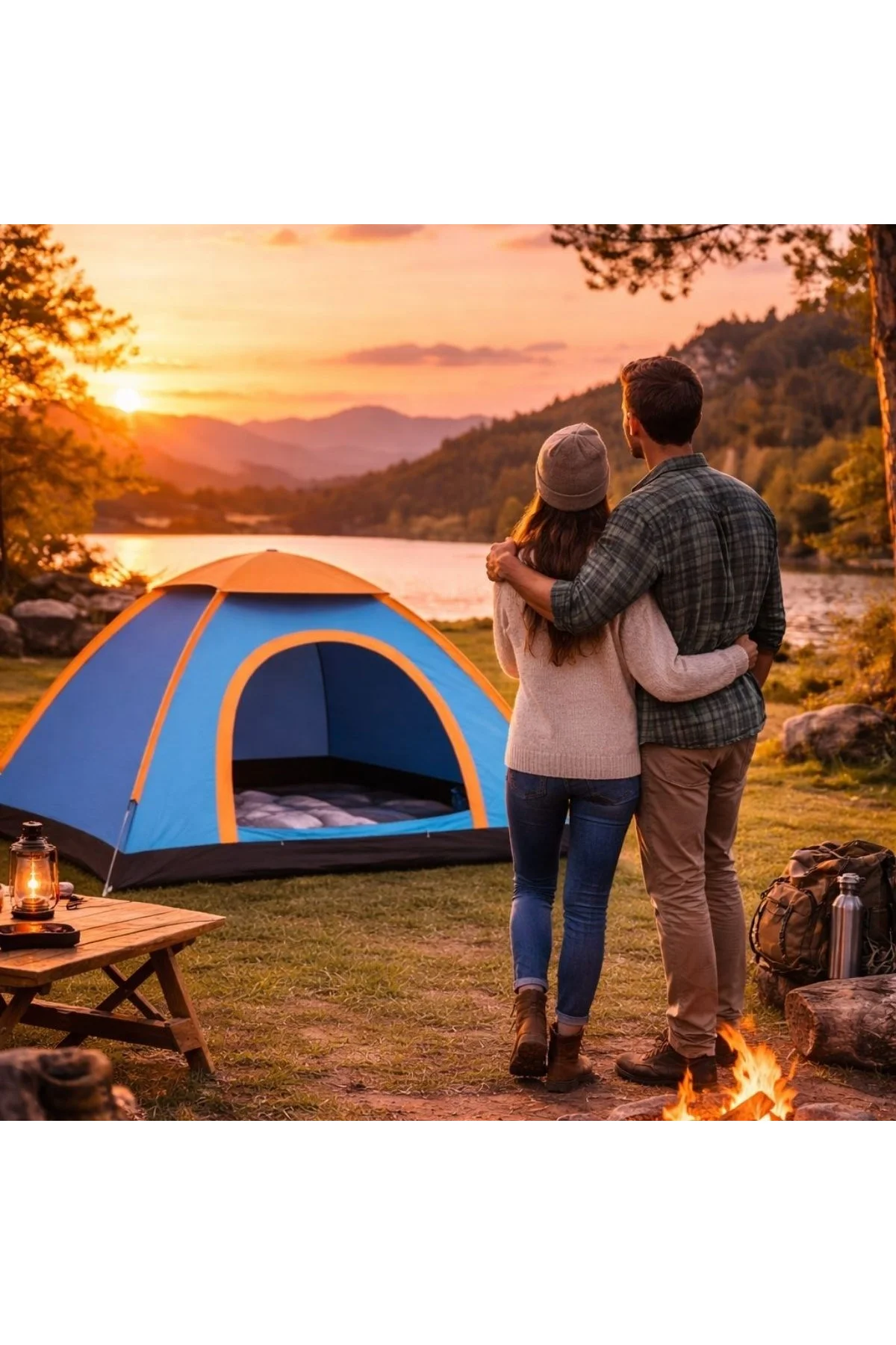 3 Kişilik Yarı Otomatik Kurulum Kamp Çadırı – Suya Dayanıklı, Taşıma Çantalı Outdoor Aile Çadırı, Pi - Just Cheap Store Görsel 5