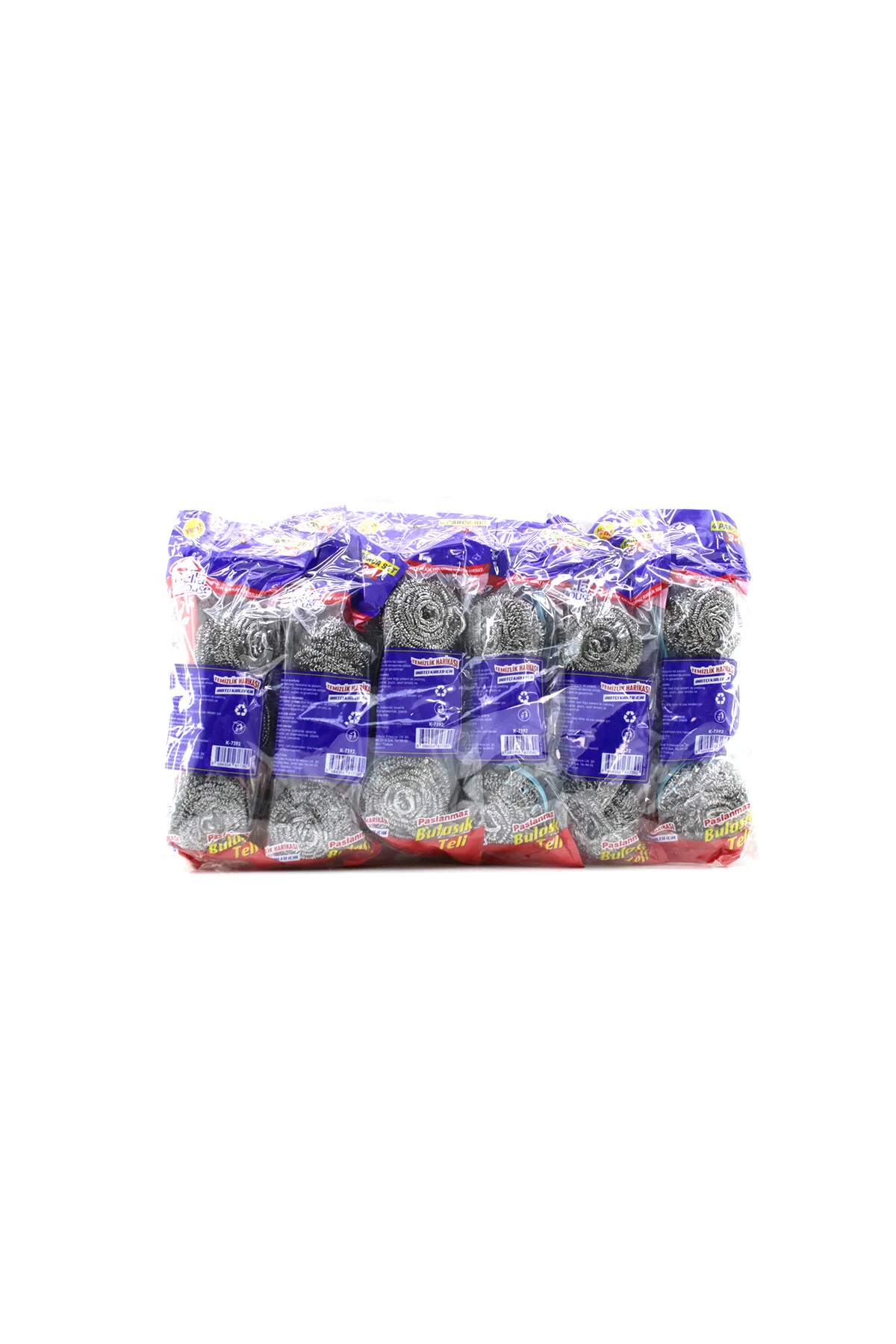 12 ADET 3+1 BULAŞIK TOP TELİ UZUN SAPLI (4741) - Just Cheap Store Görsel 3