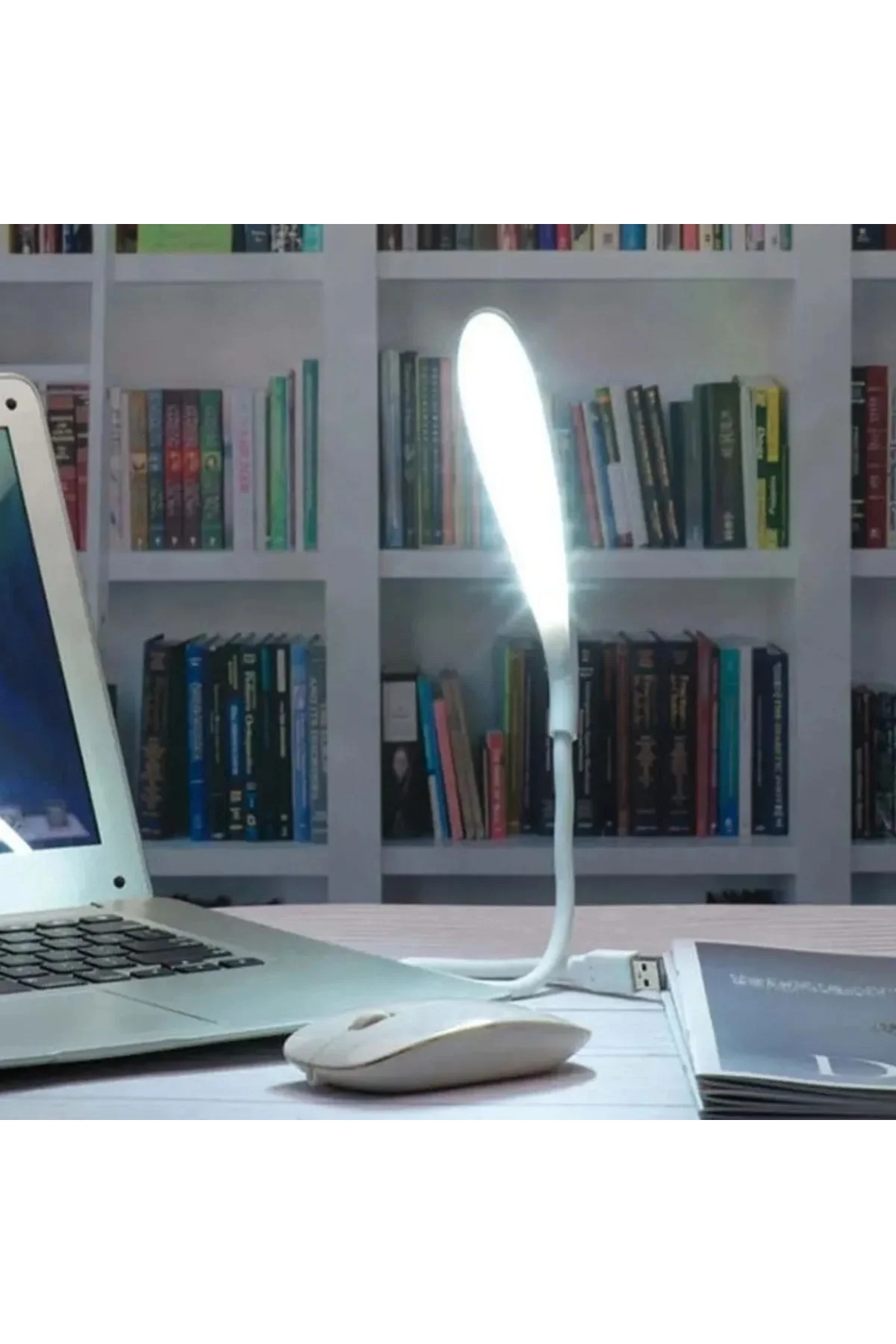 USB Girişli 14 Ledli 3 Kademeli Dokunmatik Masa/Kitap Okuma Lambası Ledi Beyaz (4741) - Just Cheap Store Görsel 2