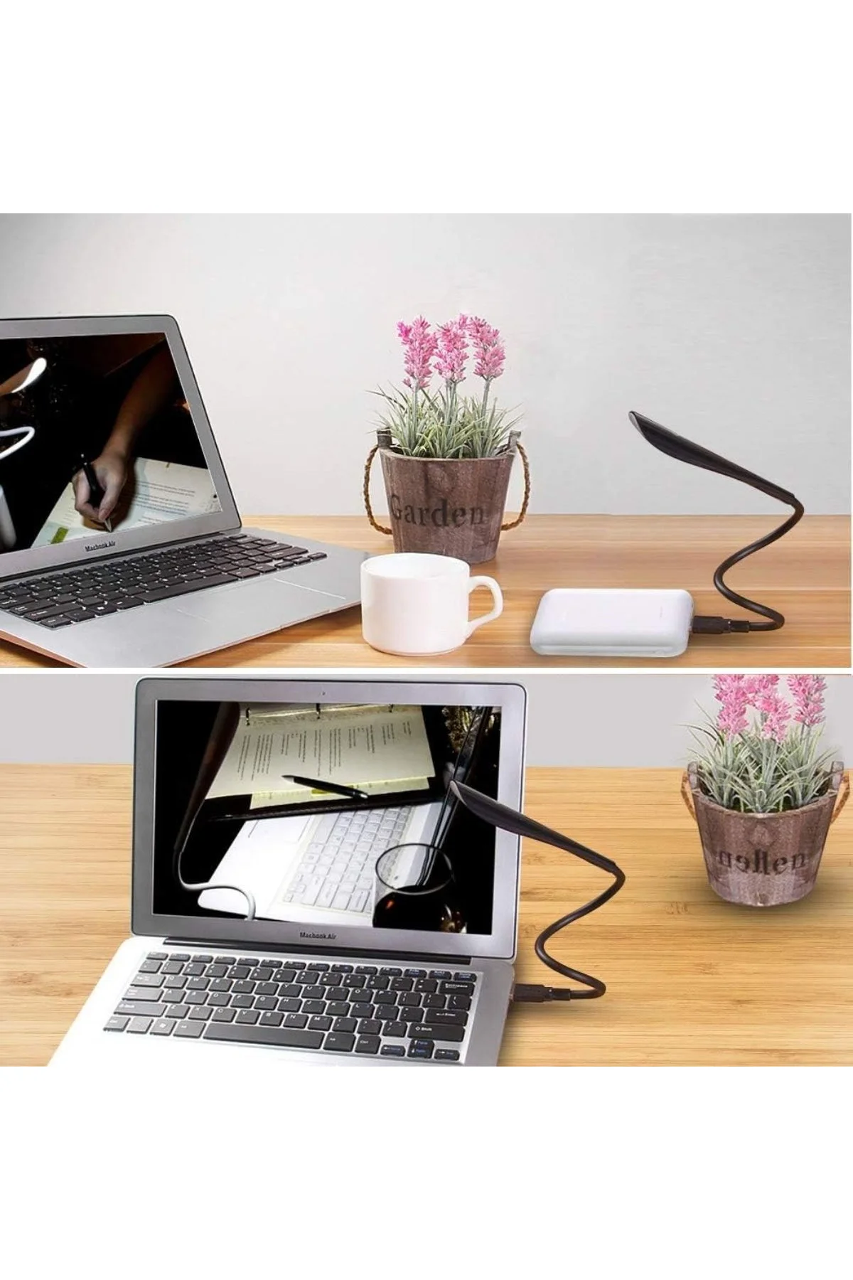 USB Girişli 14 Ledli 3 Kademeli Dokunmatik Masa/Kitap Okuma Lambası Ledi Siyah (4741) - Just Cheap Store Görsel 5