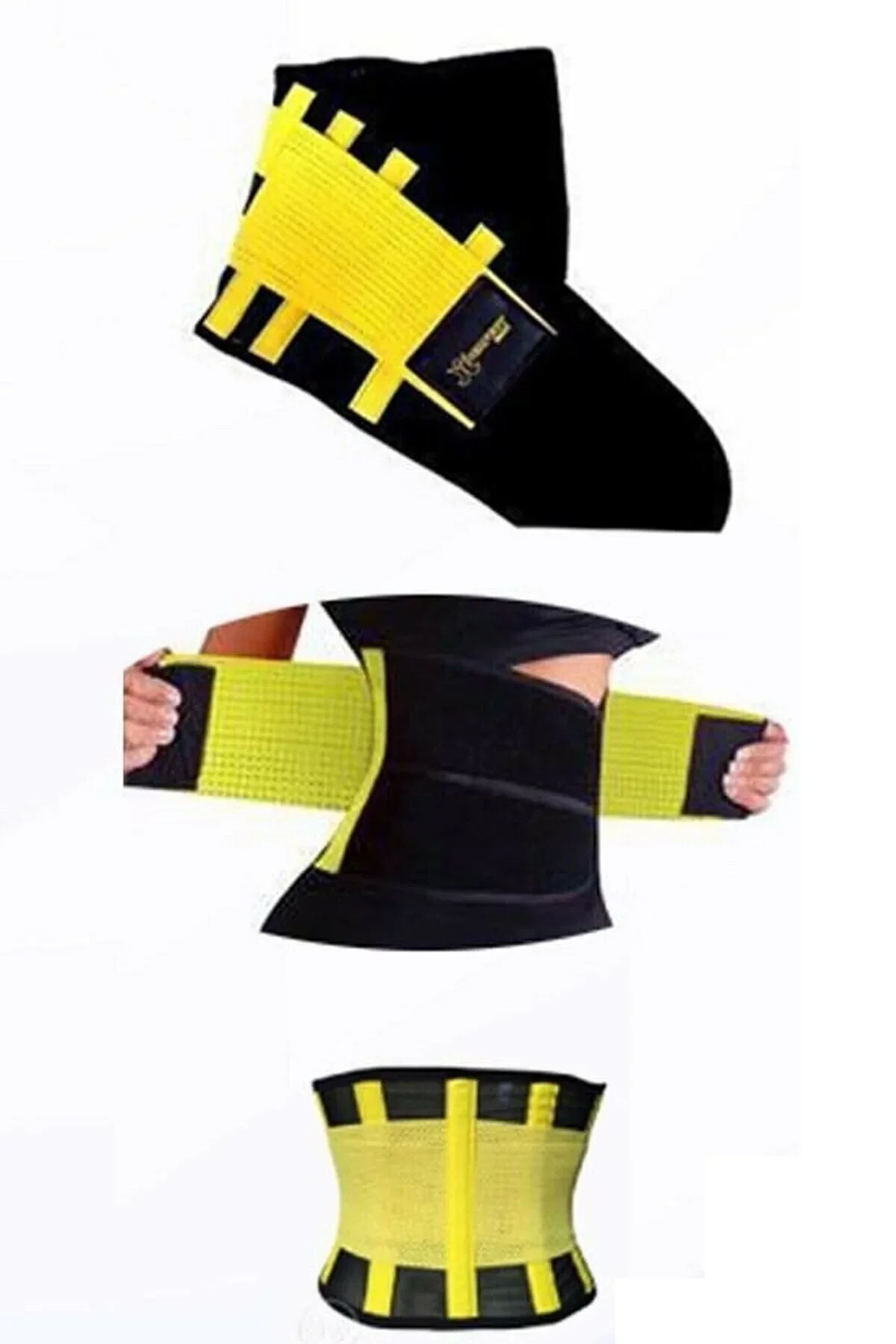 Hot Belt Termal Sauna Kemer Unisex Terletme Korsesi (sarı-siyah) - Just Cheap Store Görsel 3