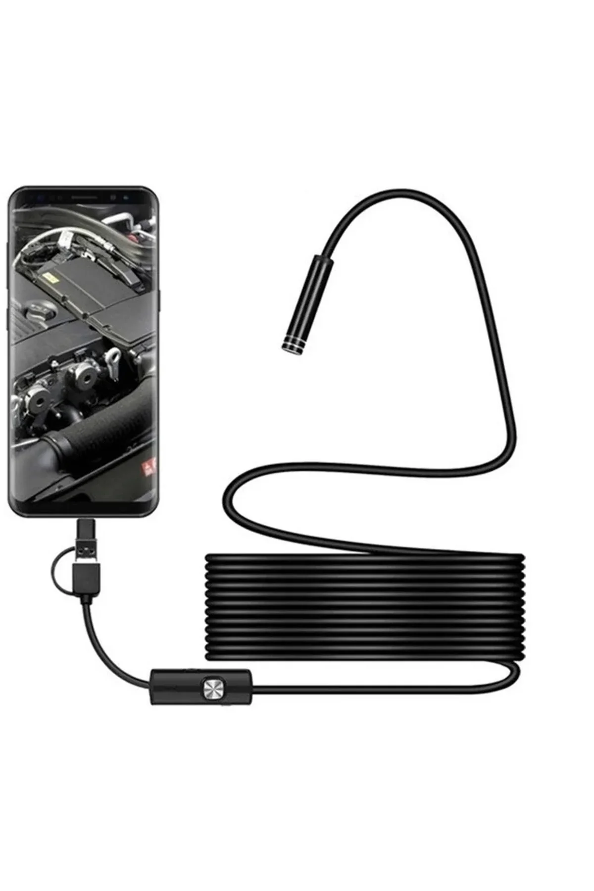 Endoskop 3 İn 1 Yılan Kamera Usb Micro Usb Type-c 20 Metre Sert Kablo - Just Cheap Store Görsel 4