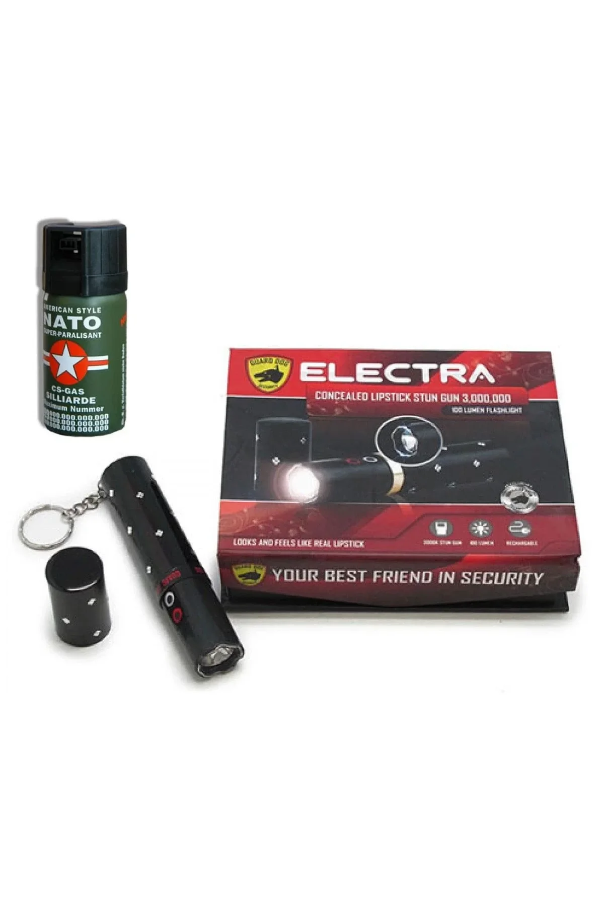Ruj Şeklinde Elektro Şok El Feneri Cihazı + Bıber Gaz Hediyeli - Just Cheap Store Görsel 2