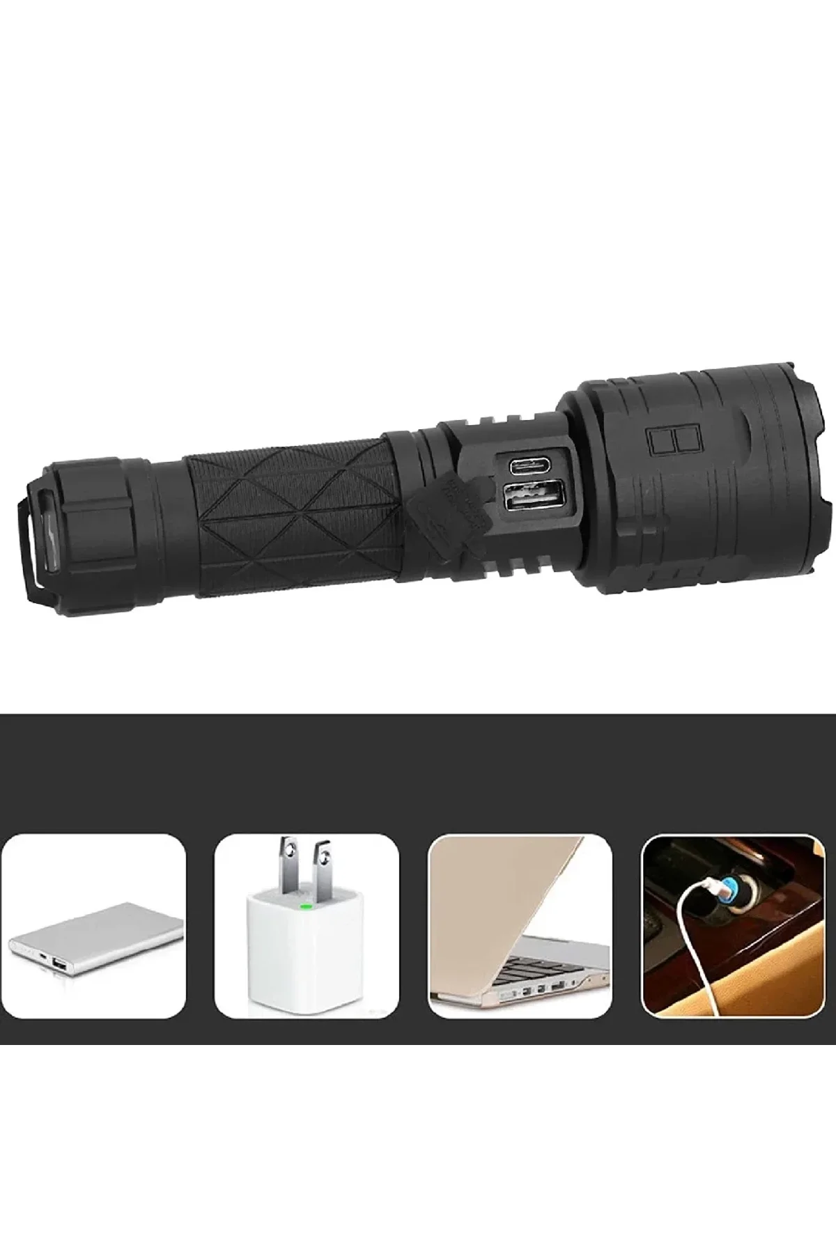 3000 Lümen Güçlü El Feneri Wt-604 - Just Cheap Store Görsel 4