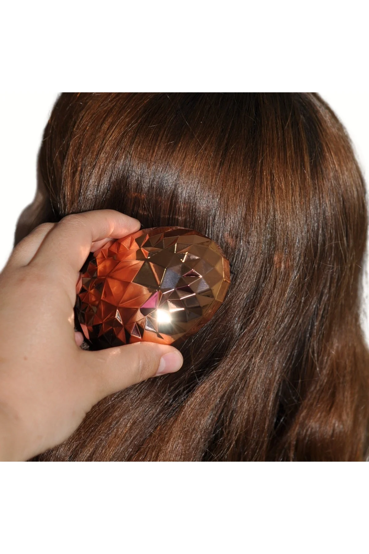 Rose Gold Saç Düzleştirici Tarak Geniş Aralıklı Her Saç Tipine Uygun Fırçalı Saç Düzleştirici (4741) - Just Cheap Store Görsel 3