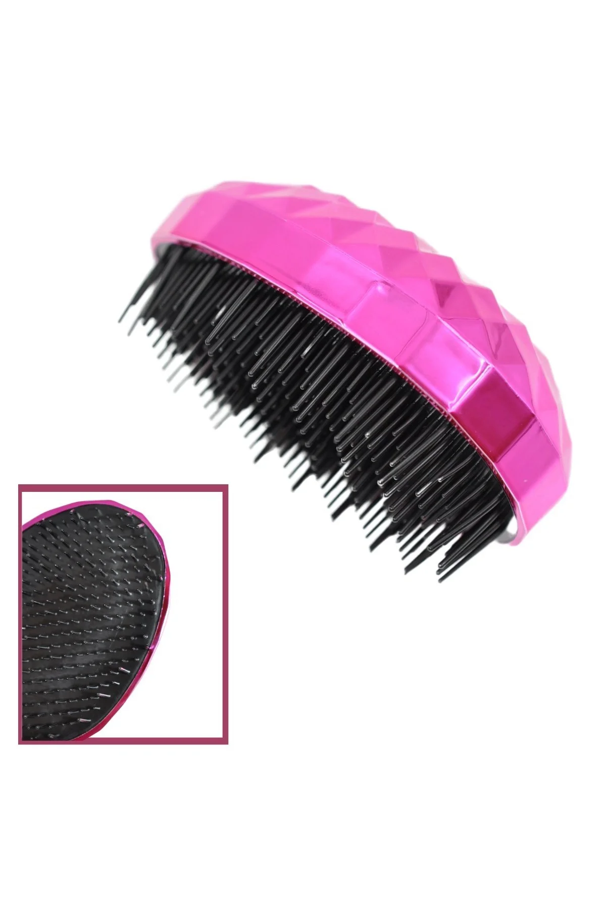 Neon Pembe Düzleştirici Tarak Geniş Aralıklı Her Saç Tipine Uygun Fırçalı Saç Düzleştirici (4741) - Just Cheap Store Görsel 4