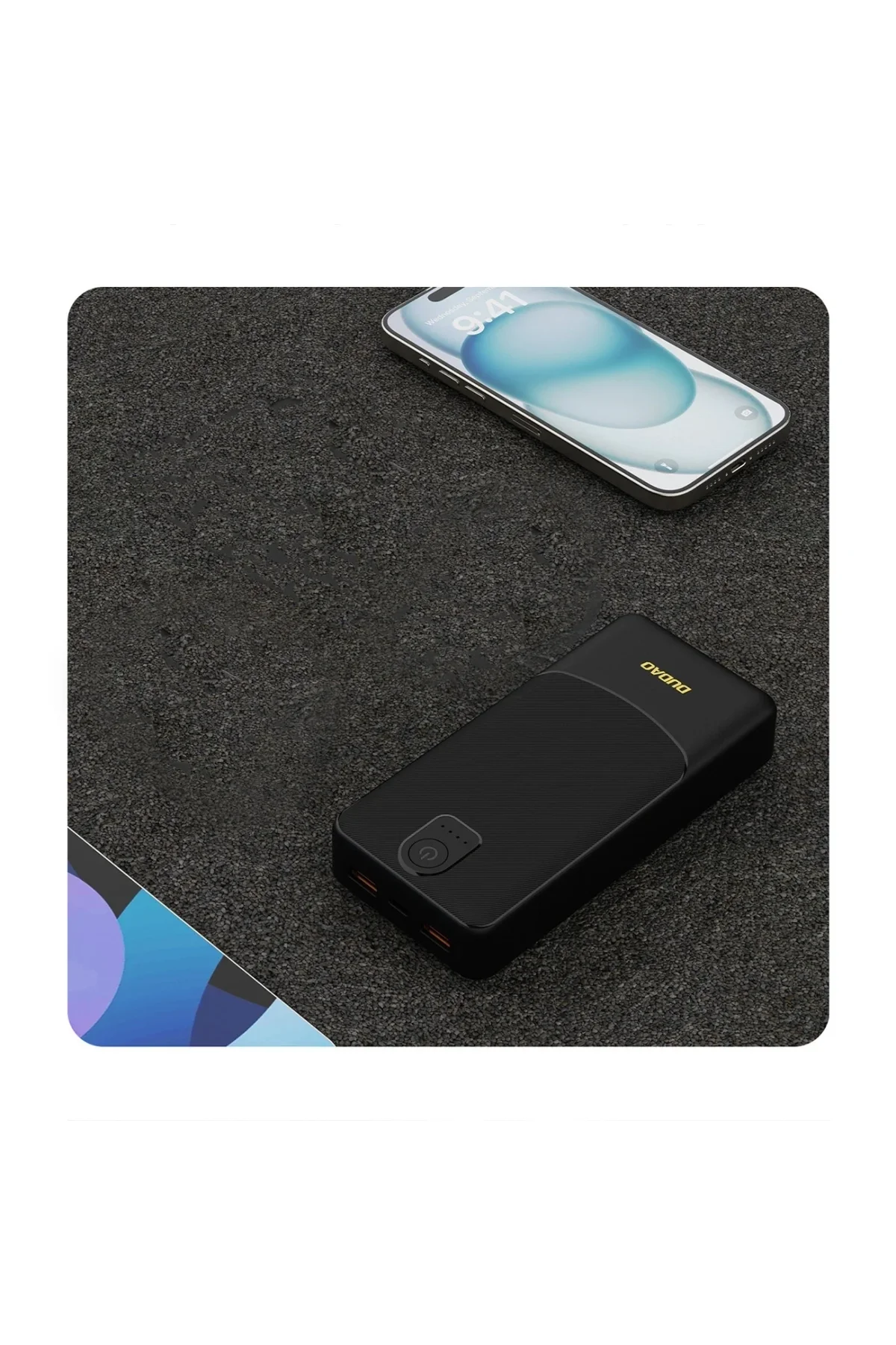 Powerbank Dudao K10Pro 2.4A 20000mAh 2 x USB-A - Siyah (4741) - Just Cheap Store Görsel 2