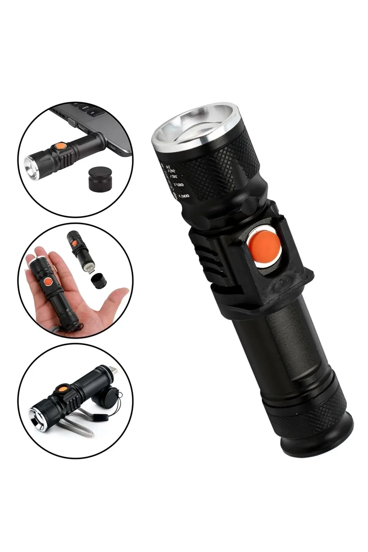 P50 Led Şarjlı Mıknatıslı Usb El Feneri Wt-622 - Just Cheap Store Görsel 4
