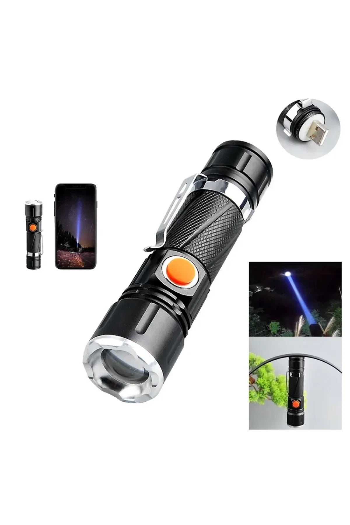 P50 Led Şarjlı Mıknatıslı Usb El Feneri Wt-622 - Just Cheap Store Görsel 3
