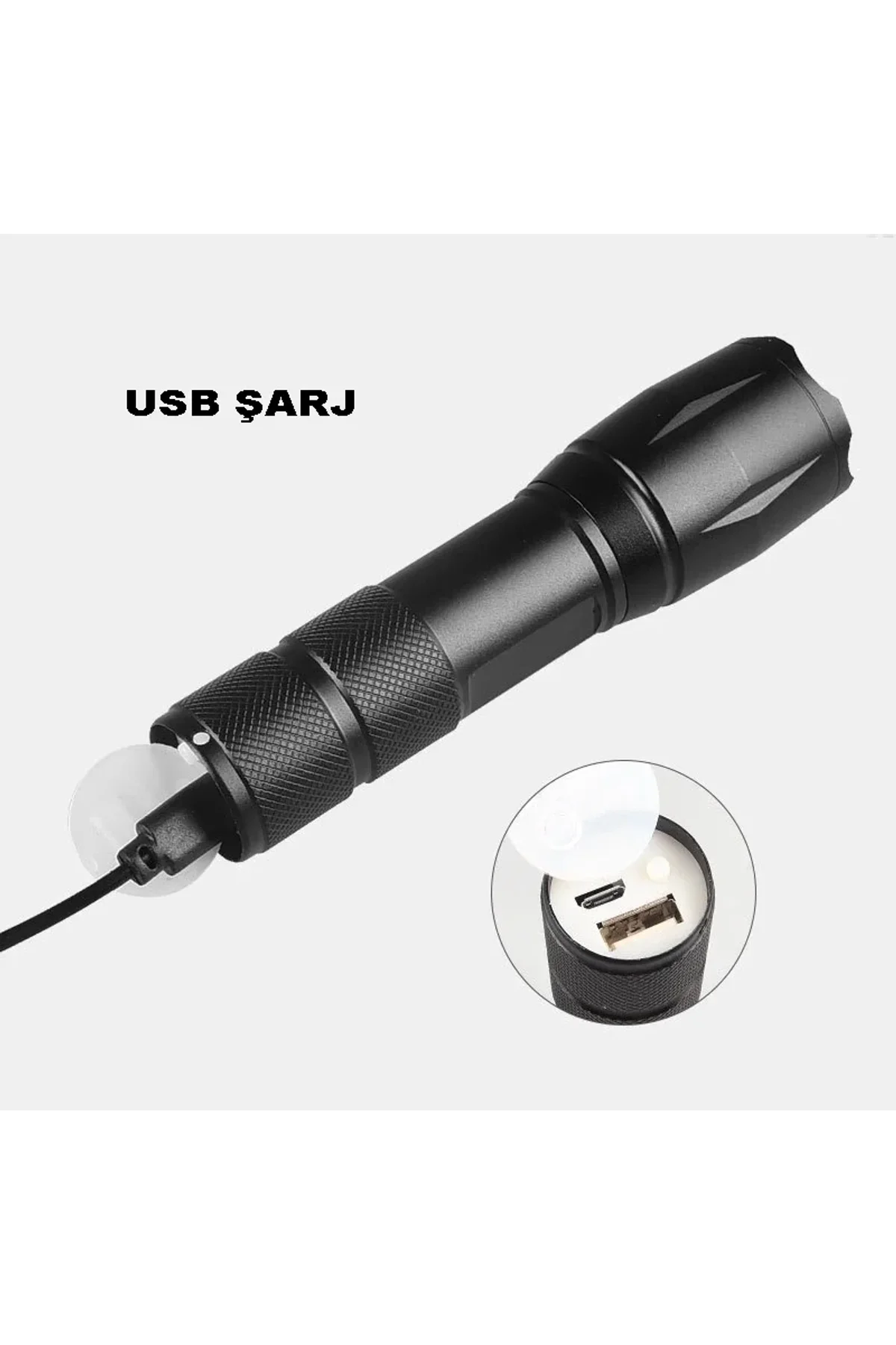 Powerbank Özellikli Uzun Menzilli El Feneri Wt-039 - Just Cheap Store Görsel 5